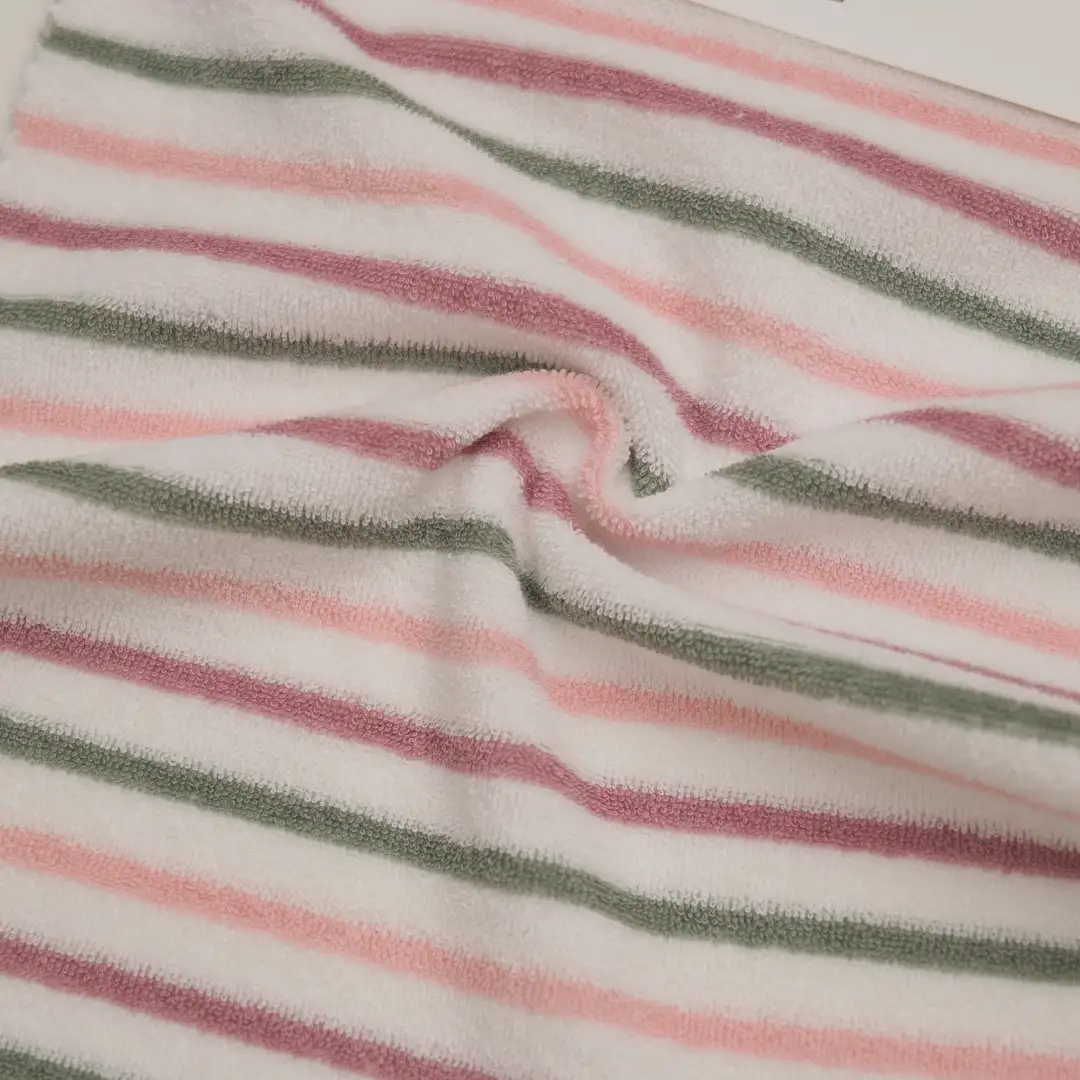 China Fabric for Hoodie  (Sweater),Loungewear French Terry Knit Fabric Cotton Polyester Color Stripe color buy from China wholesaler bulk order at wholesale price free worldwide shipping Alibaba