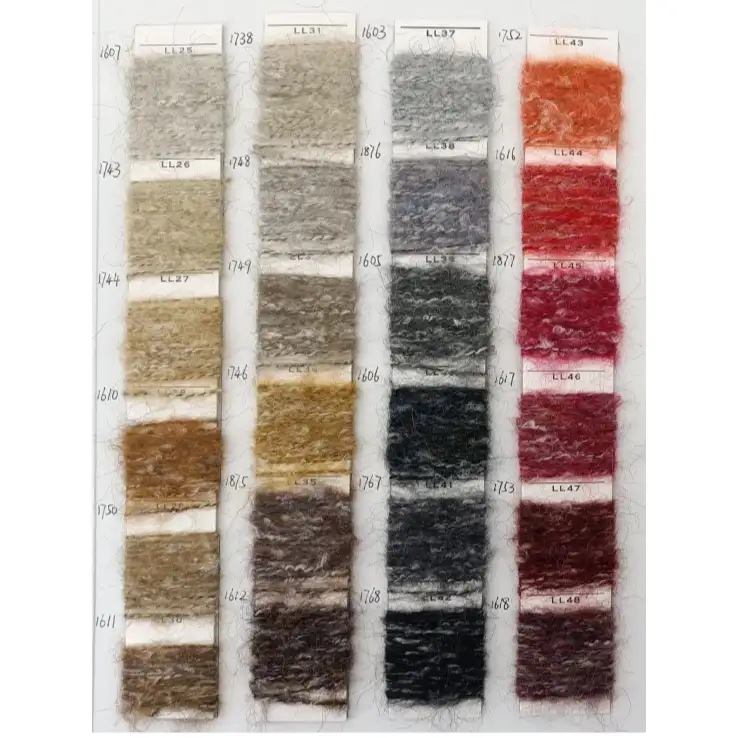 China Yarn for Crop Top Pullover (Sweater),Dresses (Cardigan Open) (Sweater) Mossy Yarn Fancy Yarn Polyester Recycled Polyester Acrylic Cotton Wool Spandex Brown color buy from China wholesaler bulk order at wholesale price free worldwide shipping Alibaba