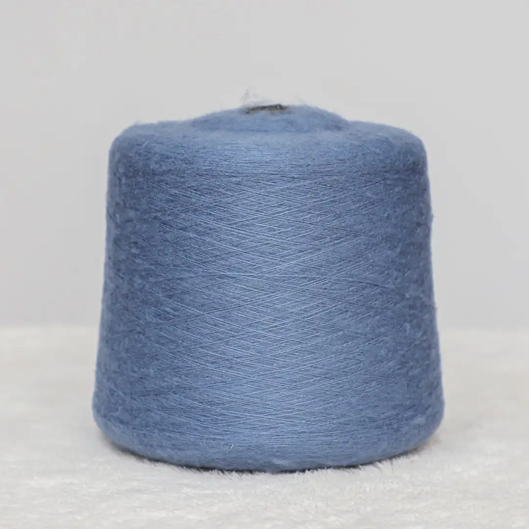 China Yarn for Knitted Jacket (Sweater),Hoodie  (Sweater),Half-Zipper Cardigan (Sweater) Mossy Yarn Fancy Yarn Acrylic Dark Blue color buy from China wholesaler bulk order at wholesale price free worldwide shipping Alibaba