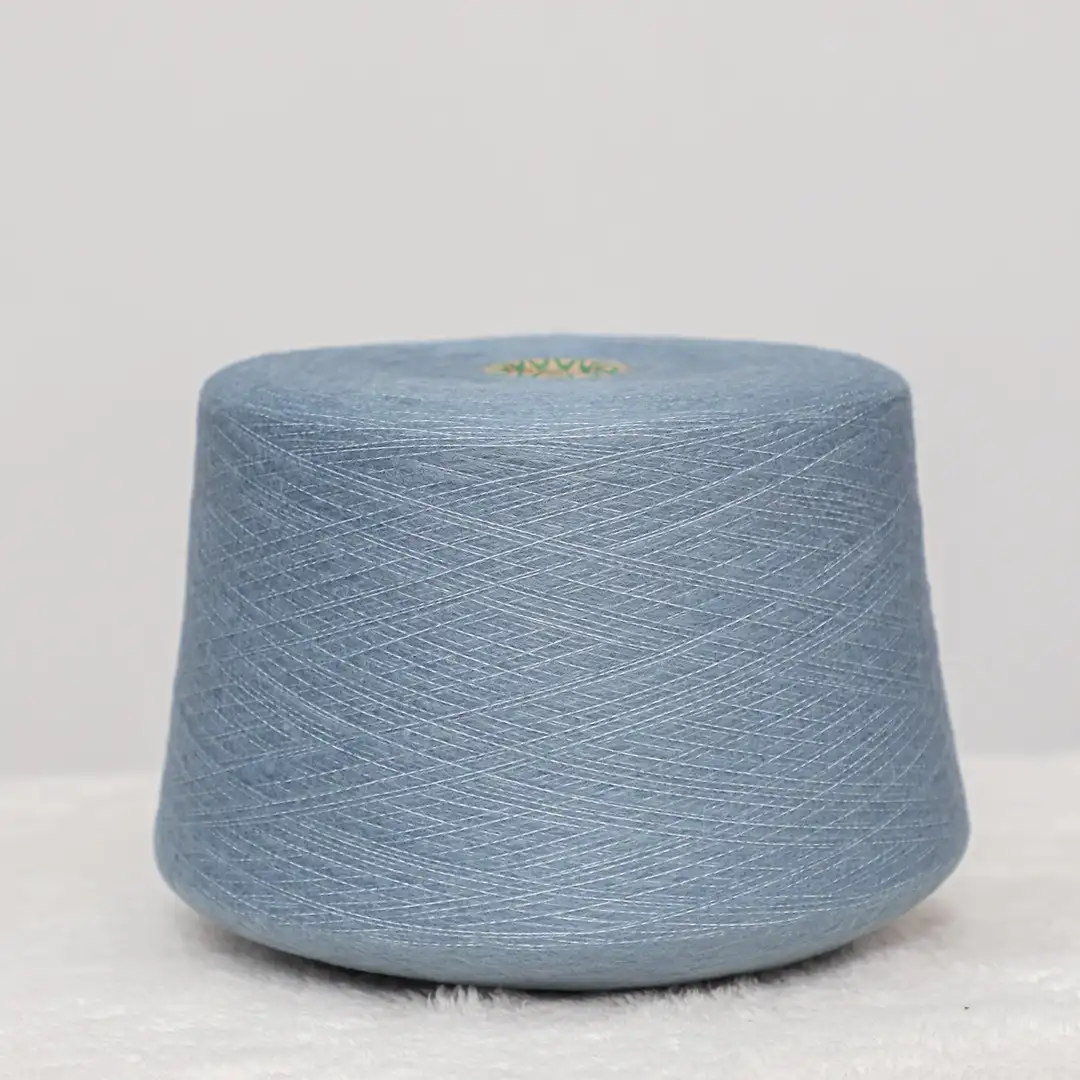 China Yarn for Crew Neck Pullover (Sweater),Crop Top Pullover (Sweater),Polo T-shirt (Sweater) Mossy Yarn Fancy Yarn Acrylic Recycled Polyester Wool Spandex Blue Stone color buy from China wholesaler bulk order at wholesale price free worldwide shipping Alibaba