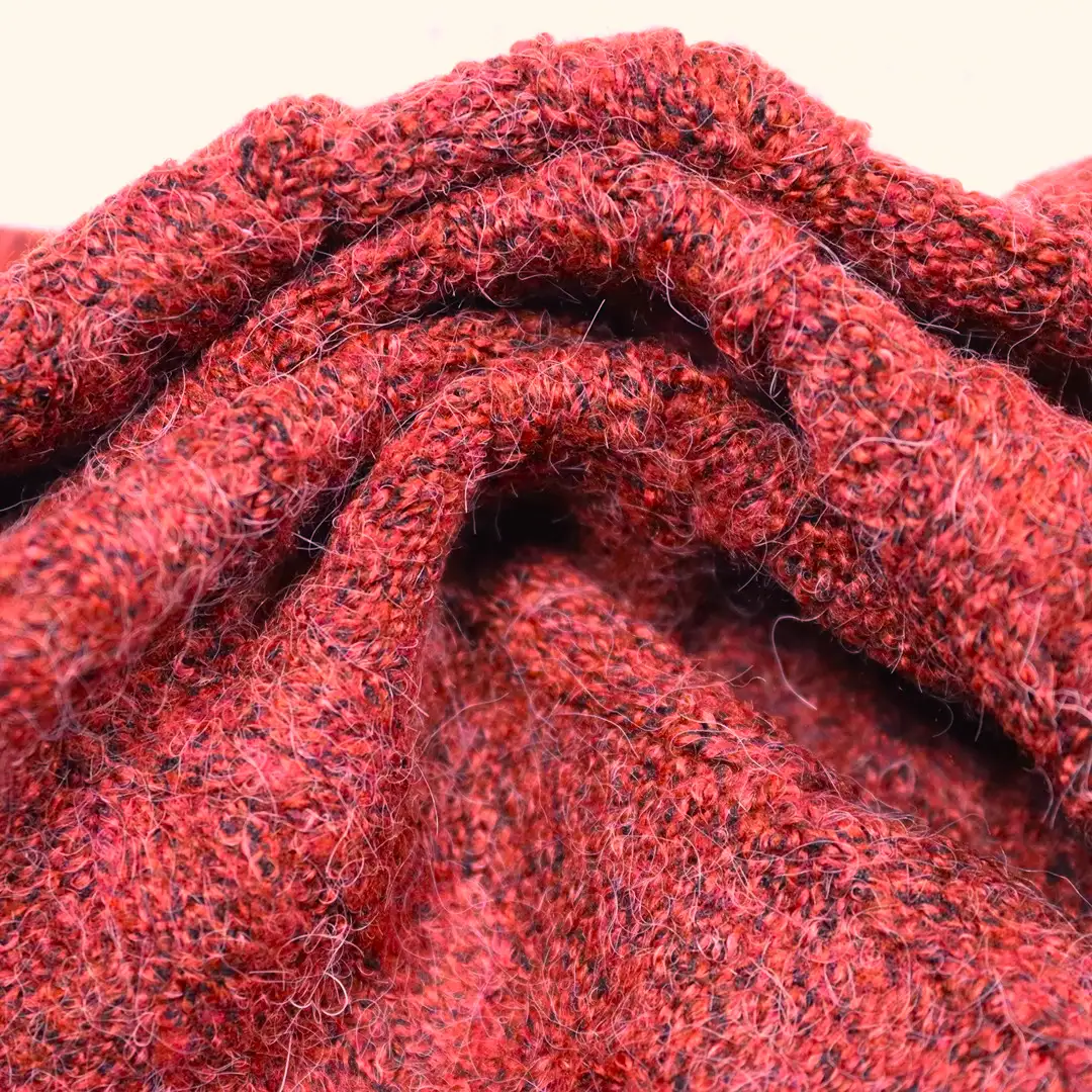 China Yarn for Ladies Vest (Sweater),Round Neck Pullover (Sweater),Hoodie  (Sweater) Mossy Yarn Fancy Yarn Recycled Polyester Nylon Spandex Red color buy from China wholesaler bulk order at wholesale price free worldwide shipping Alibaba