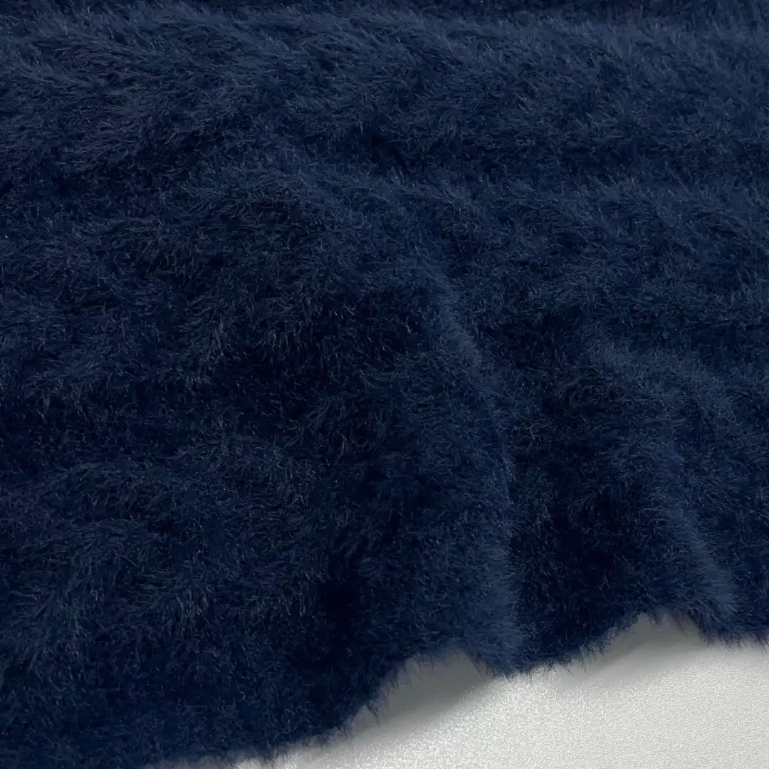 China Yarn for Ladies Vest (Sweater),Half-Zipper Cardigan (Sweater),Pants Women (Sweater) Cat Feather Yarn Fancy Yarn Polyester Navy Blue color buy from China wholesaler bulk order at wholesale price free worldwide shipping Alibaba