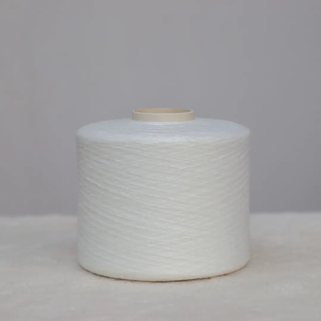 China Yarn for Half-Zipper Cardigan (Sweater),Crew Neck Pullover (Sweater),Polo T-shirt (Sweater) Ring Spun Regular Yarn Recycled Polyester White color buy from China wholesaler bulk order at wholesale price free worldwide shipping Alibaba