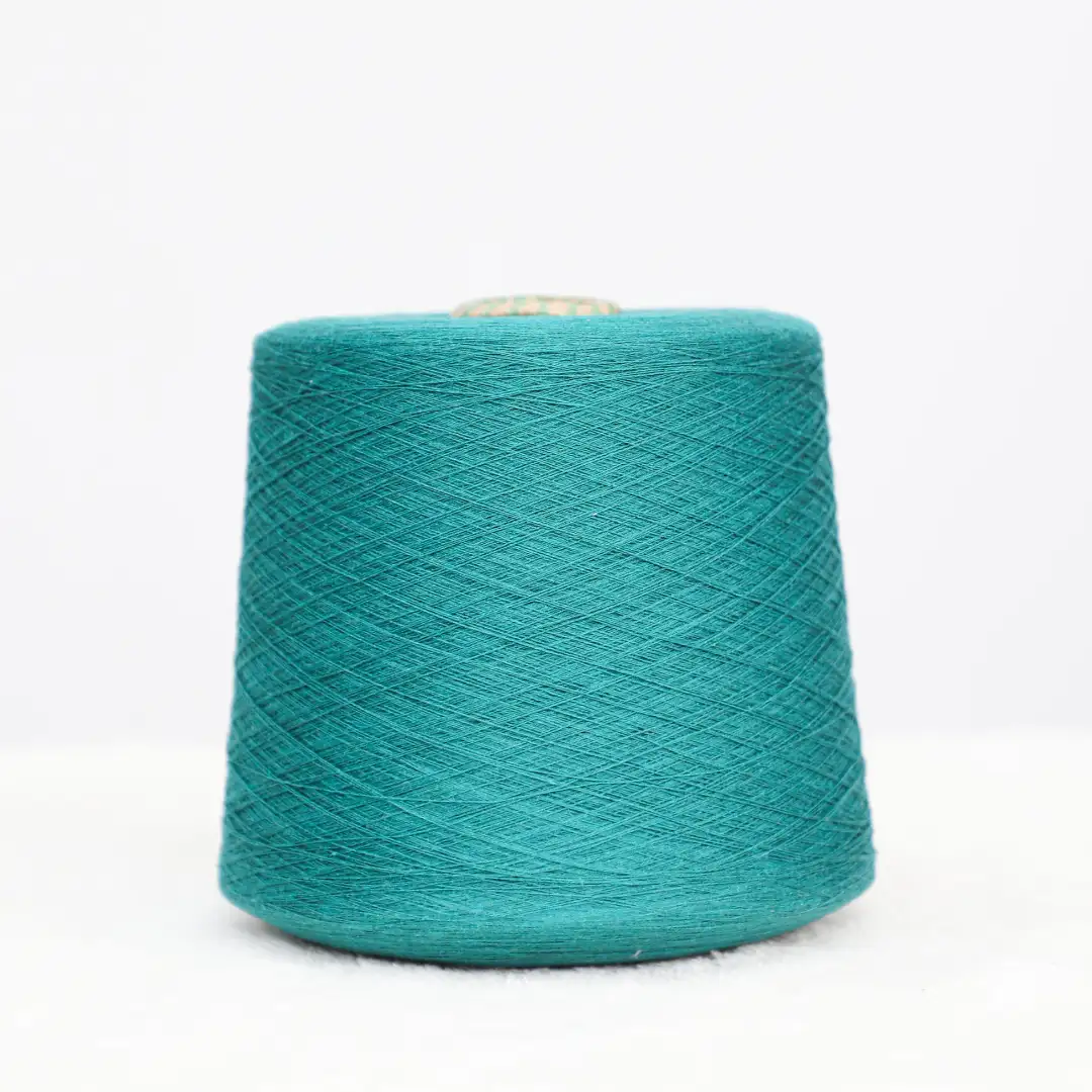 China Yarn for Shirt Long Sleeve Button (Sweater),Crew Neck Pullover (Sweater),Polo T-shirt (Sweater) Ring Spun Regular Yarn Cotton Green color buy from China wholesaler bulk order at wholesale price free worldwide shipping Alibaba