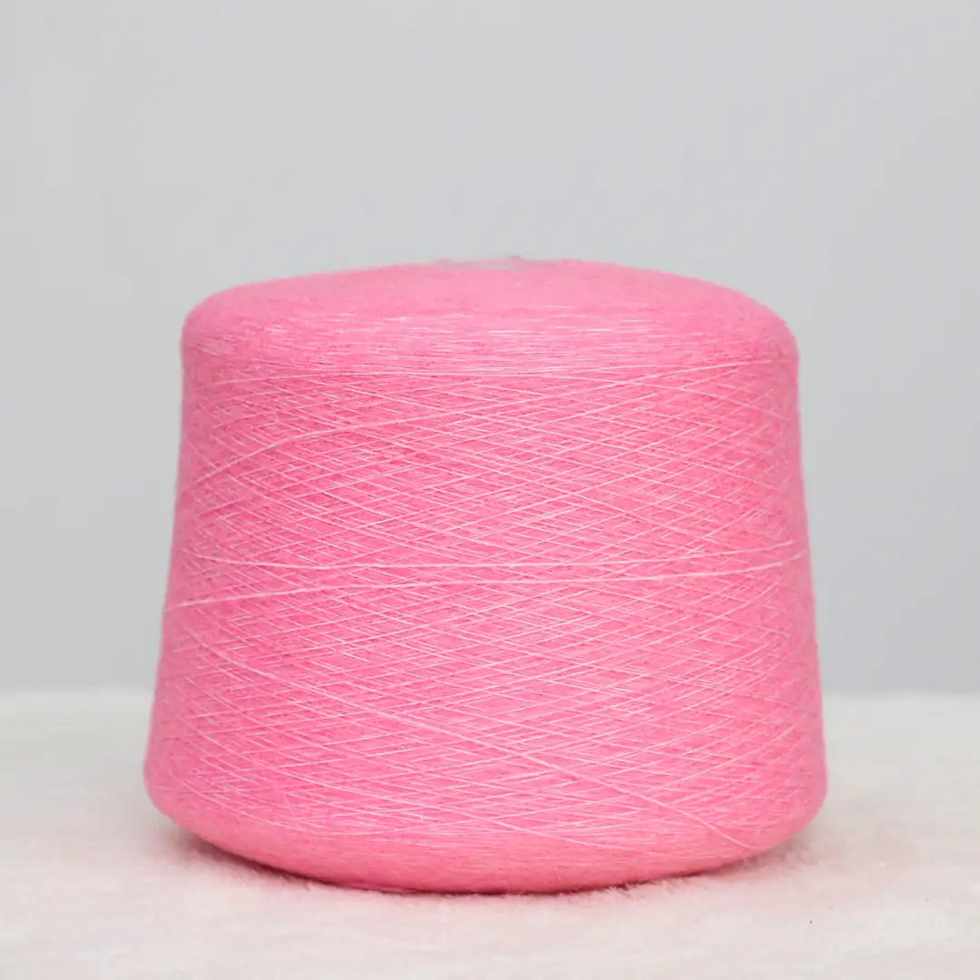 China Yarn for Crop Top Pullover (Sweater),Dresses (Cardigan Open) (Sweater) Mossy Yarn Fancy Yarn Polyester Acrylic Nylon Spandex Pink color buy from China wholesaler bulk order at wholesale price free worldwide shipping Alibaba