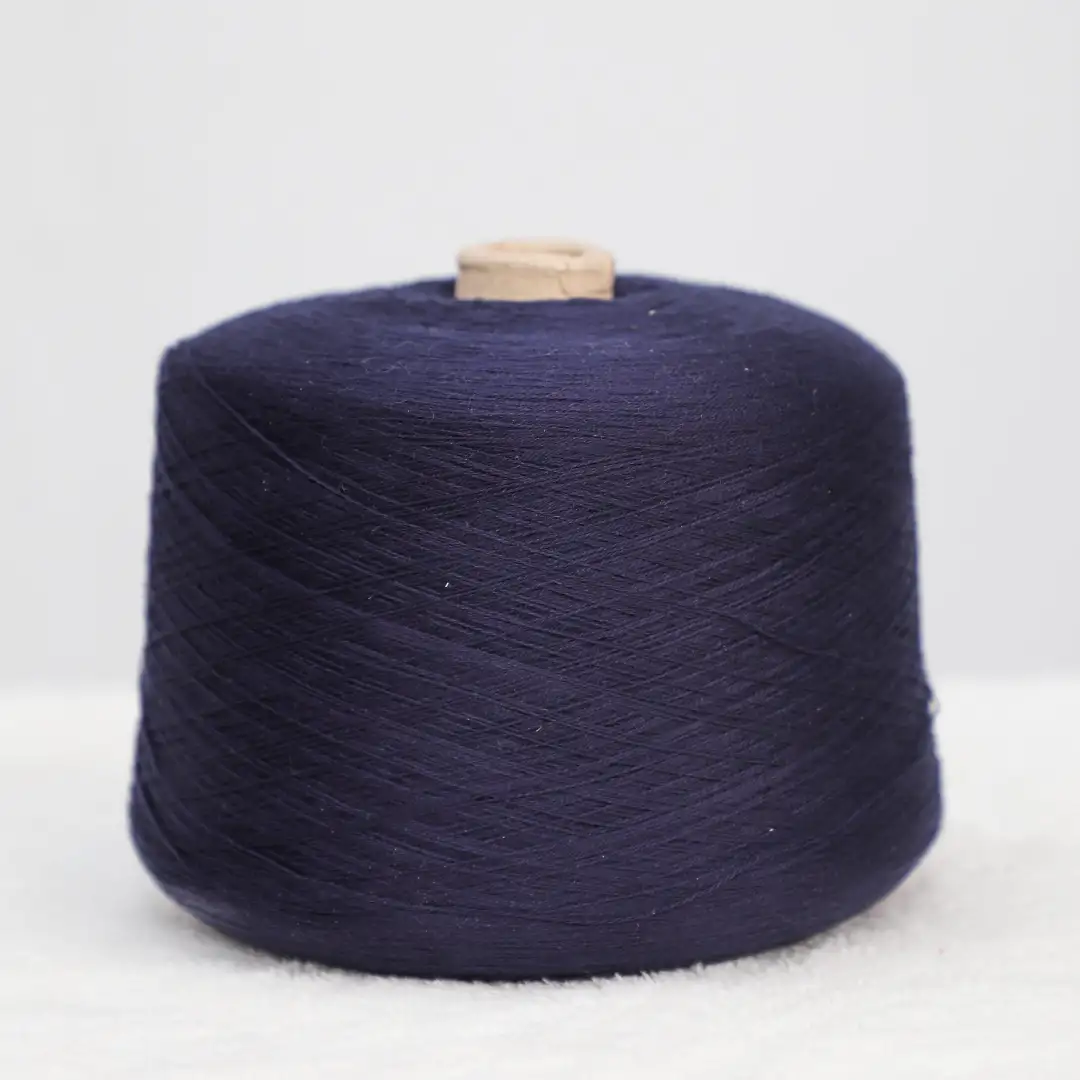 China Yarn for Half-Zipper Cardigan (Sweater),Crew Neck Pullover (Sweater),Polo T-shirt (Sweater) Semi-Worsted Spun Regular Yarn Acrylic Nylon Cashmere Dark Blue color buy from China wholesaler bulk order at wholesale price free worldwide shipping Alibaba