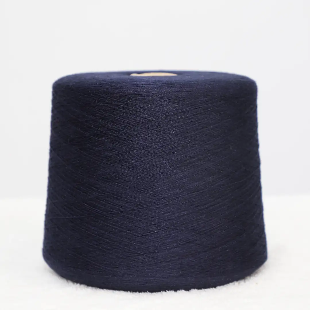 China Yarn for Half-Zipper Cardigan (Sweater),Knitted Jacket (Sweater),Hoodie  (Sweater) Semi-Worsted Spun Regular Yarn Nylon Acrylic Polyester Wool Navy Blue color buy from China wholesaler bulk order at wholesale price free worldwide shipping Alibaba