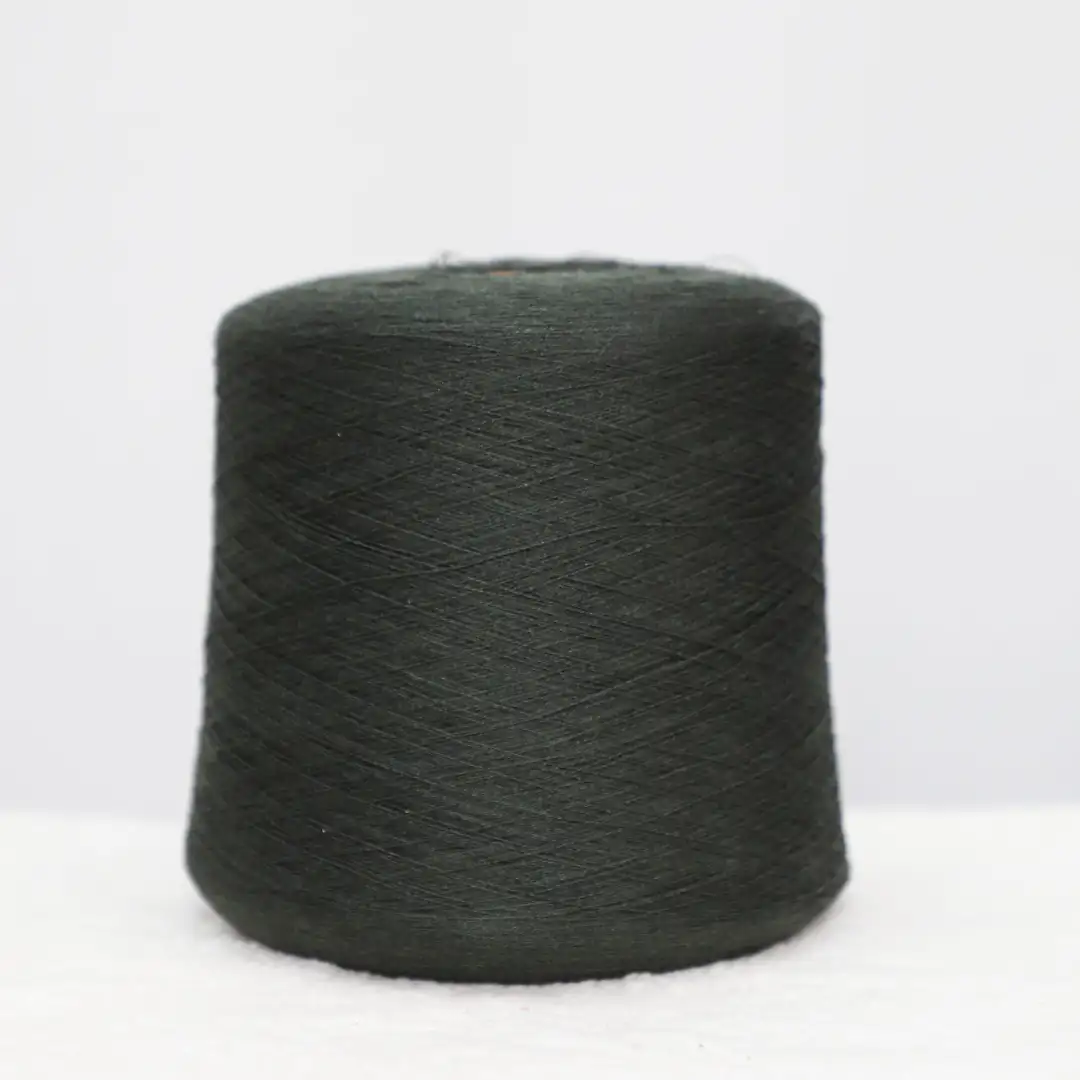 China Yarn for Half-Zipper Cardigan (Sweater),Knitted Jacket (Sweater),Hoodie  (Sweater) Semi-Worsted Spun Regular Yarn Nylon Acrylic Polyester Wool Green color buy from China wholesaler bulk order at wholesale price free worldwide shipping Alibaba