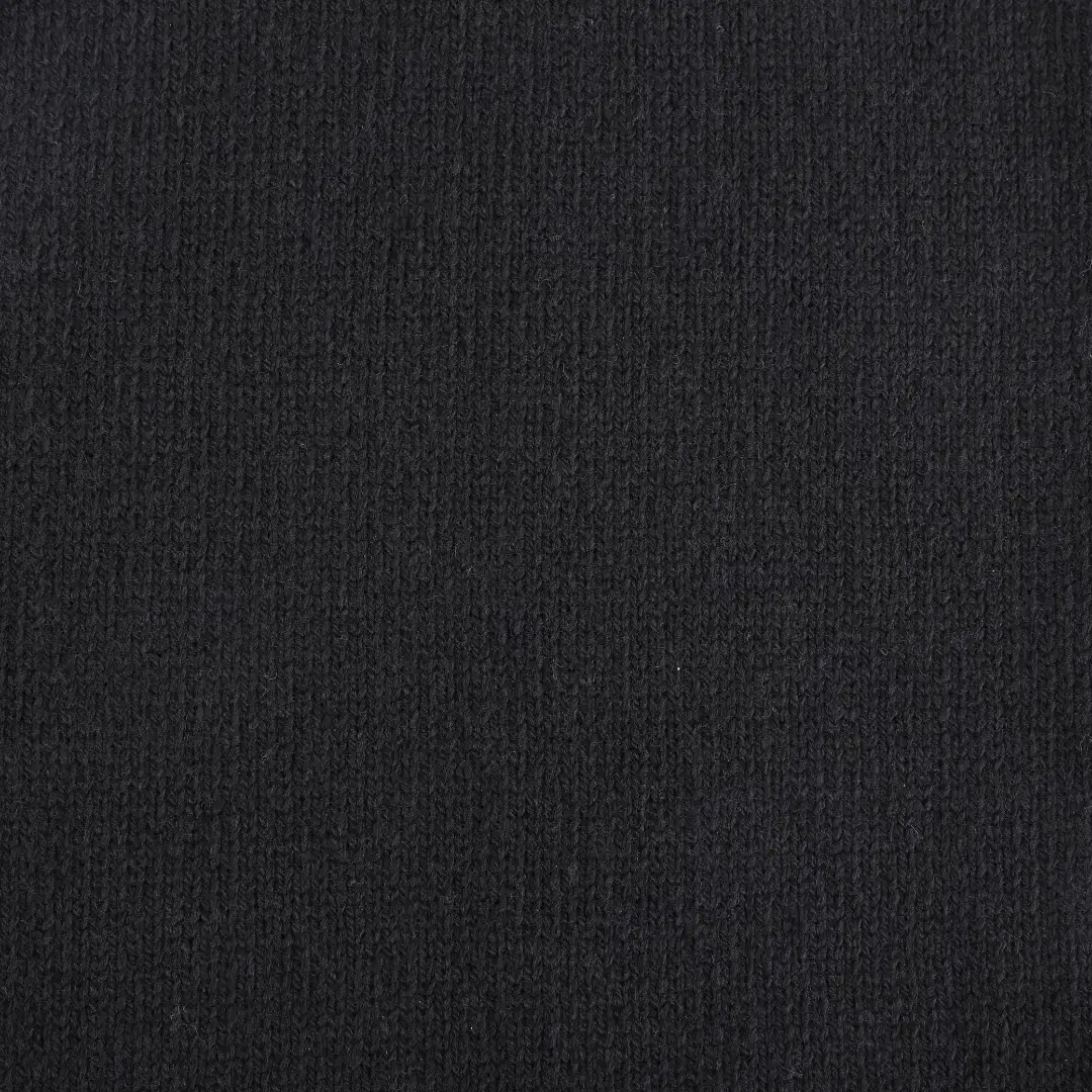 China Yarn for Sweaters Semi-Worsted Spun Regular Yarn BCI Cotton Recycled Polyester Wool Black color buy from China wholesaler bulk order at wholesale price free worldwide shipping Alibaba