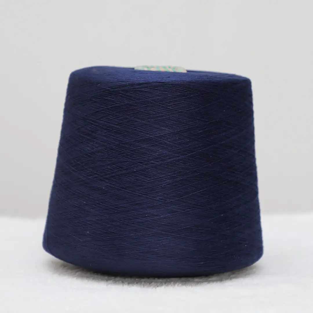 China Yarn for Crop Top Pullover (Sweater),Dresses (Cardigan Open) (Sweater) Ring Spun Regular Yarn Cotton Blue color buy from China wholesaler bulk order at wholesale price free worldwide shipping Alibaba