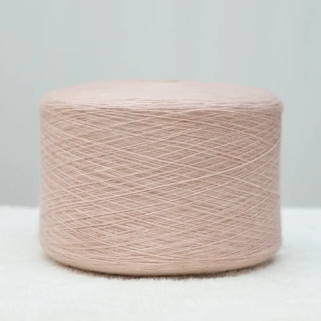 China Yarn for Crop Top Pullover (Sweater),Dresses (Cardigan Open) (Sweater),Dresses (Cardigan Button) (Sweater) Air Spun Yarn Fancy Yarn Nylon Acrylic Wool Pink color buy from China wholesaler bulk order at wholesale price free worldwide shipping Alibaba