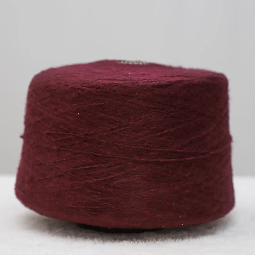 China Yarn for Crop Top Pullover (Sweater),Dresses (Cardigan Open) (Sweater),Dresses (Cardigan Button) (Sweater) Air Spun Yarn Fancy Yarn Polyester Viscose Nylon Red color buy from China wholesaler bulk order at wholesale price free worldwide shipping Alibaba