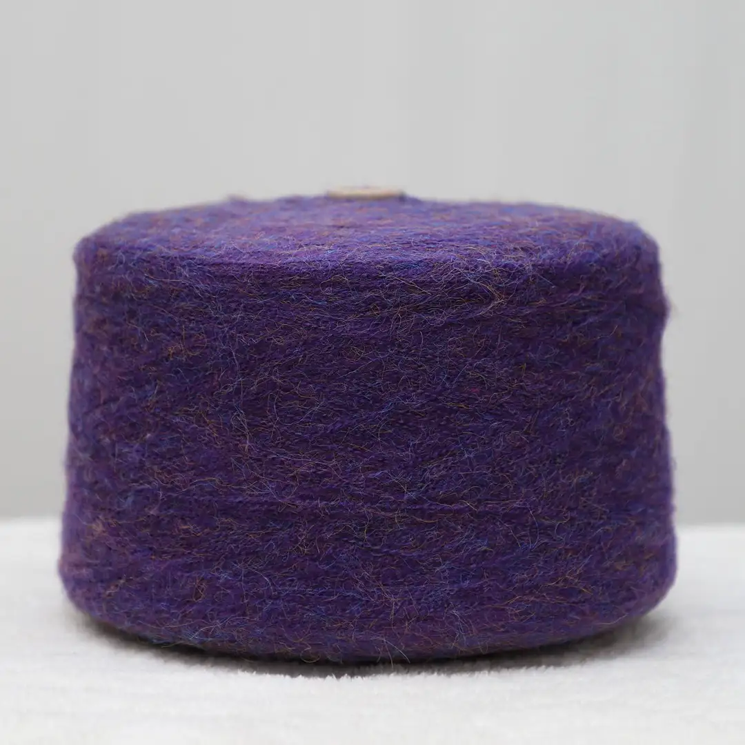 China Yarn for Crop Top Pullover (Sweater),Dresses (Cardigan Open) (Sweater) Mossy Yarn Fancy Yarn Polyester Acrylic Wool Purple color buy from China wholesaler bulk order at wholesale price free worldwide shipping Alibaba