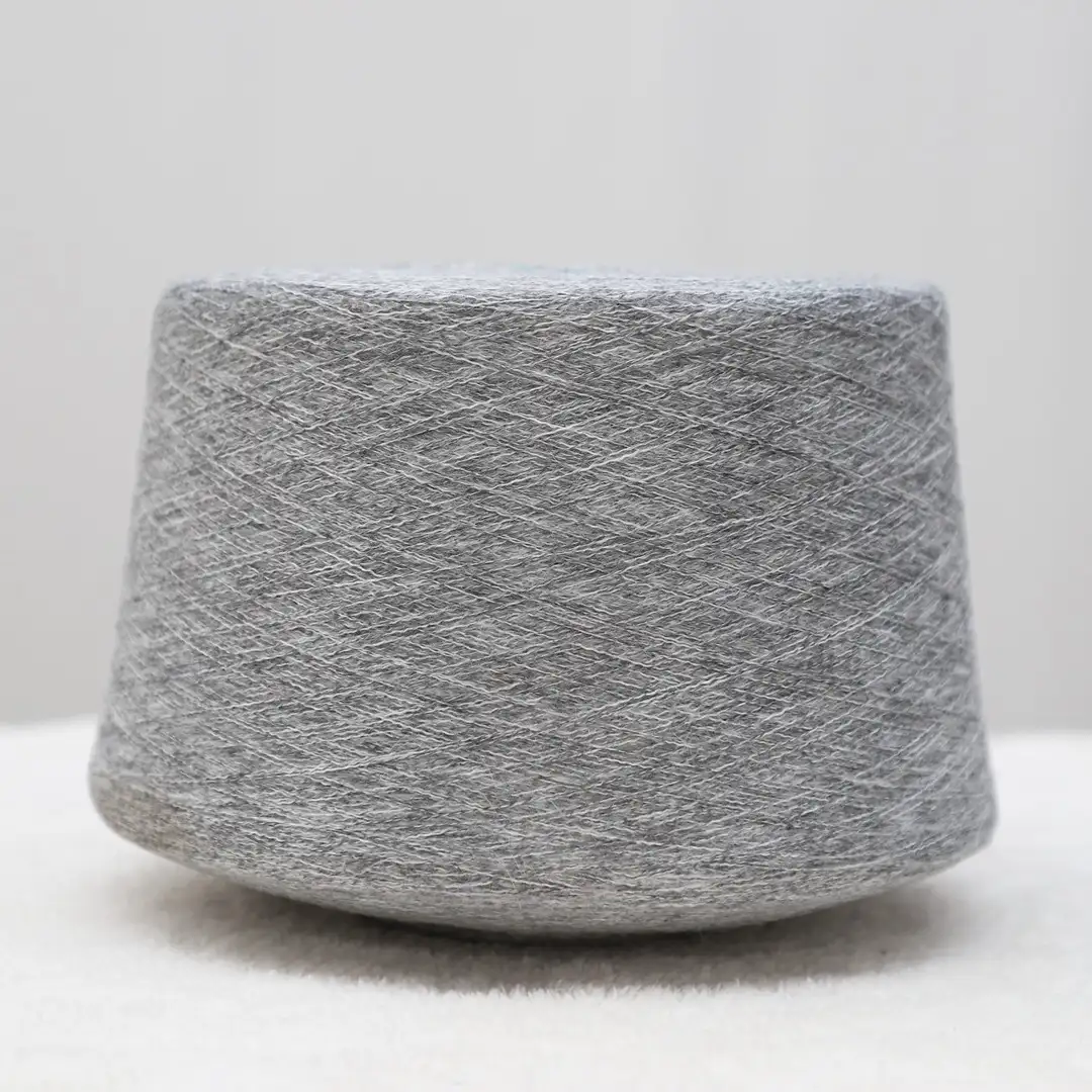 China Yarn for Half-Zipper Cardigan (Sweater),Knitted Jacket (Sweater),Hoodie  (Sweater) Mossy Yarn Fancy Yarn Polyester Nylon Spandex Mid Grey color buy from China wholesaler bulk order at wholesale price free worldwide shipping Alibaba