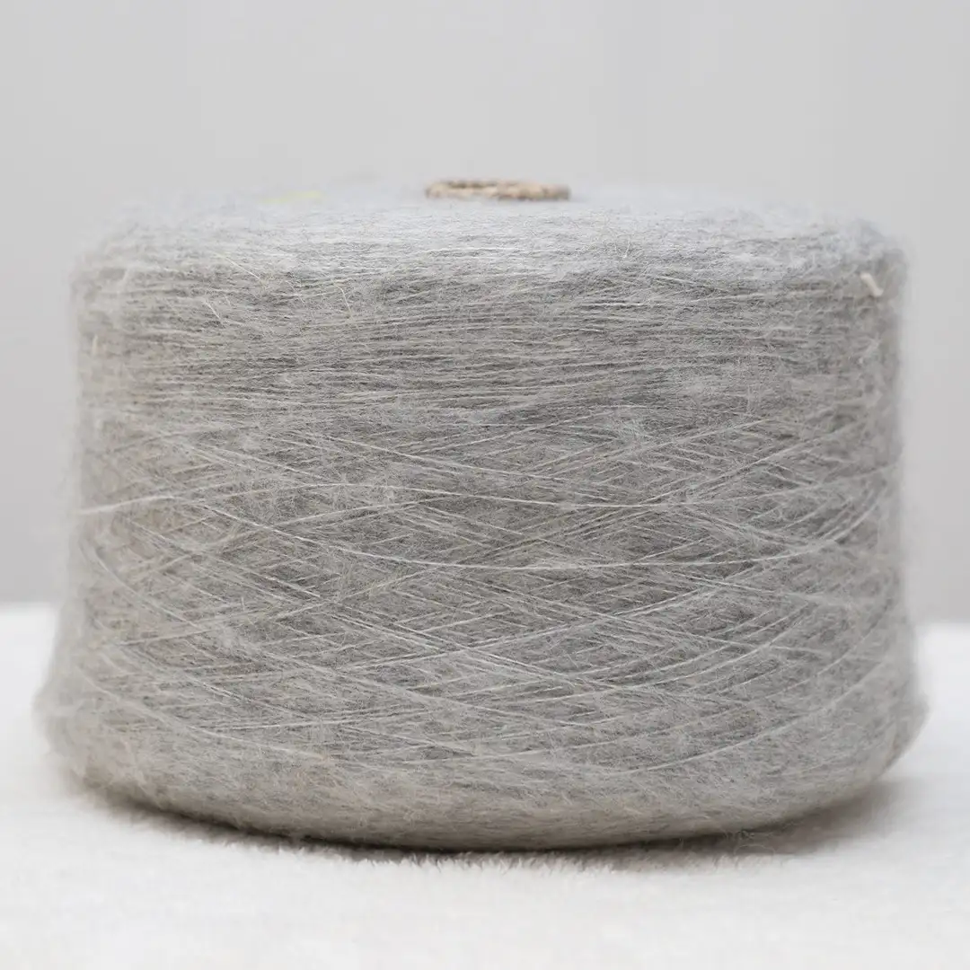 China Yarn for Full-Zipper Cardigan (Sweater),Polo T-shirt (Sweater),Hoodie  (Sweater) Mossy Yarn Fancy Yarn Acrylic Polyester Spandex Grey Mélange color buy from China wholesaler bulk order at wholesale price free worldwide shipping Alibaba