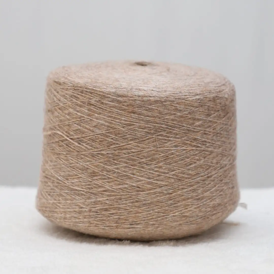 China Yarn for Knitted Jacket (Sweater),Round Neck Pullover (Sweater),Crop Top Pullover (Sweater),Dresses (Pullover) (Sweater) Air Spun Yarn Fancy Yarn Birla Viscose Polyester Nylon Light Coffee color buy from China wholesaler bulk order at wholesale price free worldwide shipping Alibaba