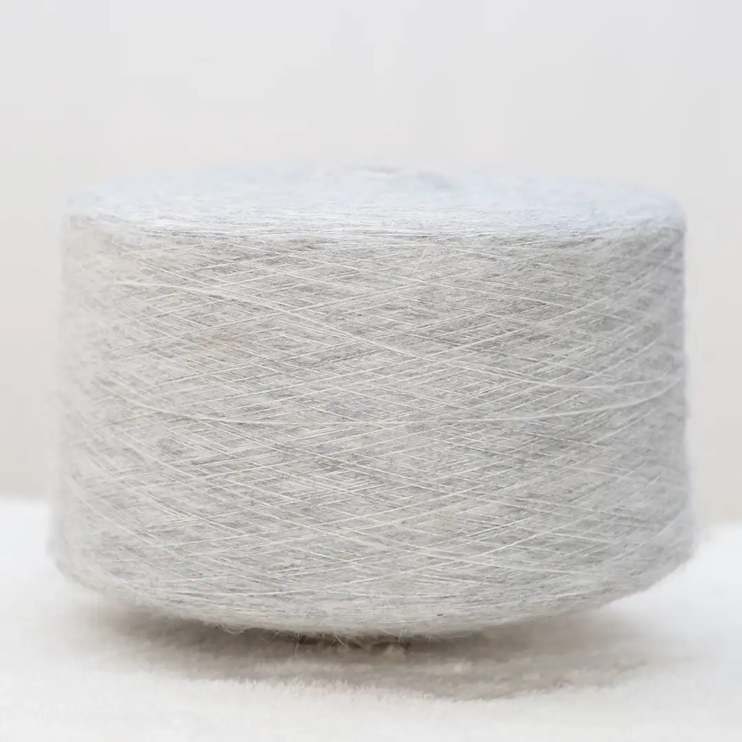 China Yarn for Full-Zipper Cardigan (Sweater),Polo T-shirt (Sweater),Hoodie  (Sweater) Mossy Yarn Fancy Yarn Acrylic Polyester Spandex Light Grey color buy from China wholesaler bulk order at wholesale price free worldwide shipping Alibaba