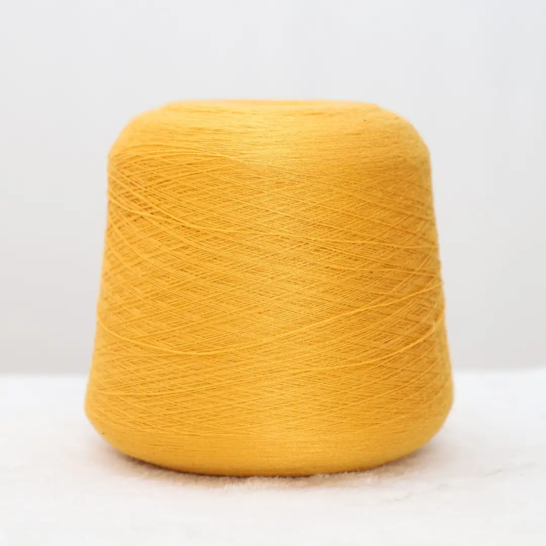 China Yarn for Crop Top Pullover (Sweater),Dresses (Cardigan Open) (Sweater) Core Spun Yarn Regular Yarn Viscose Nylon Polyester Yellow color buy from China wholesaler bulk order at wholesale price free worldwide shipping Alibaba