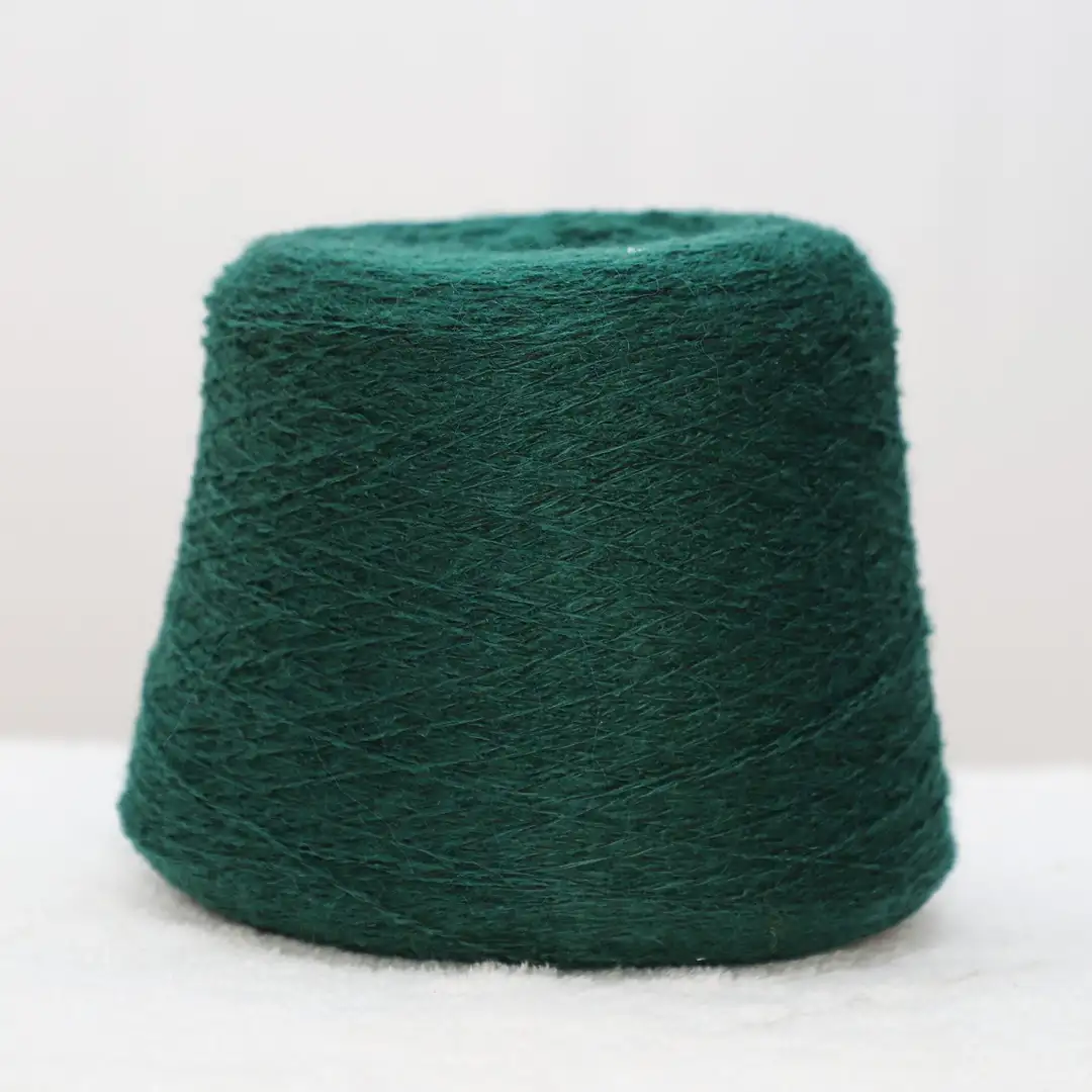 China Yarn for Ladies Vest (Sweater),Dresses (Cardigan Button) (Sweater) Core Spun Yarn Regular Yarn Acrylic Nylon Polyester Green color buy from China wholesaler bulk order at wholesale price free worldwide shipping Alibaba