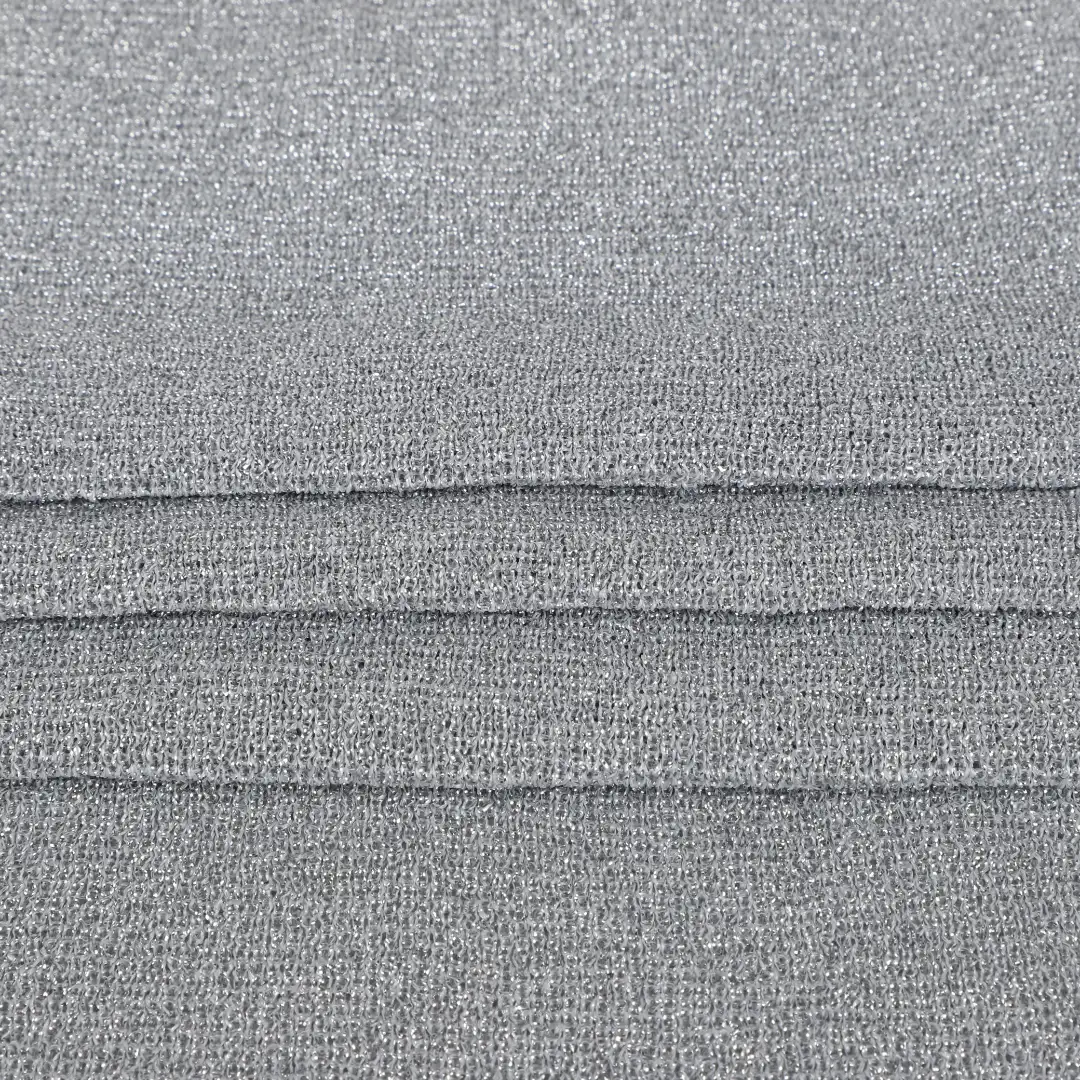 China Yarn for Crop Top Pullover (Sweater) Lurex Lurex Polyester Lurex Gray color buy from China wholesaler bulk order at wholesale price free worldwide shipping Alibaba