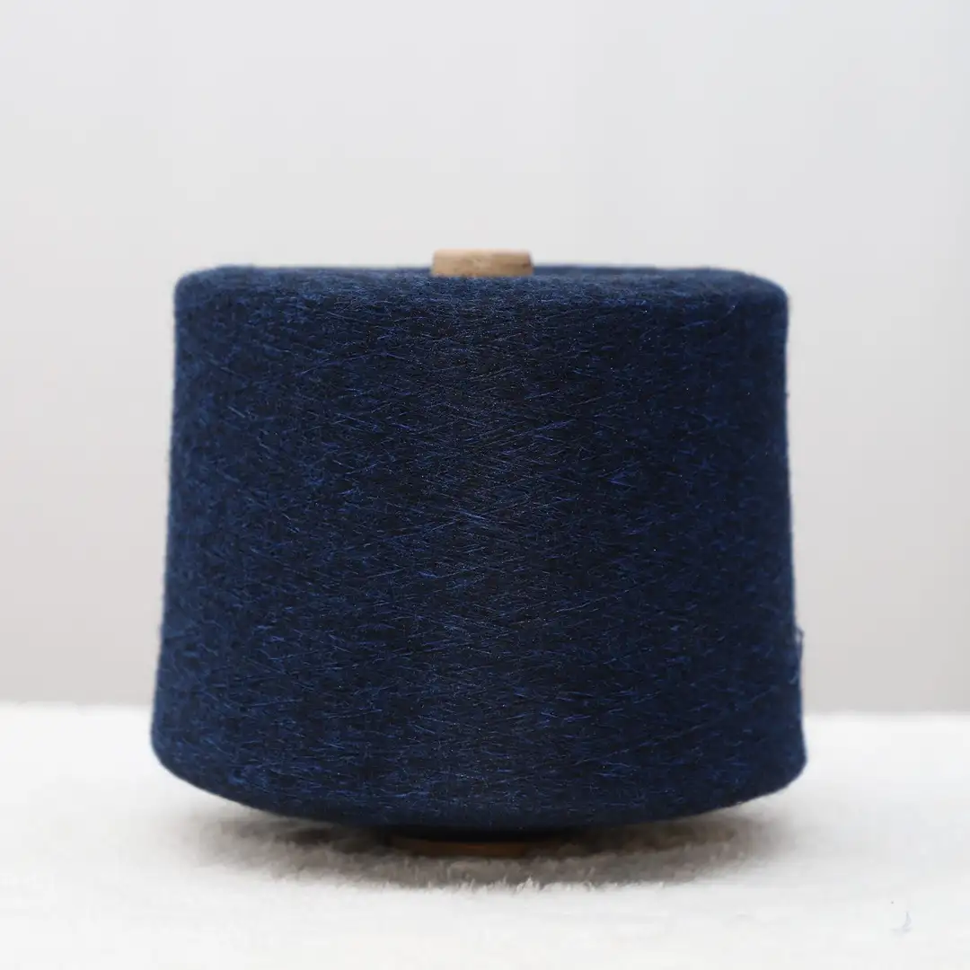 China Yarn for Crop Top Pullover (Sweater),Dresses (Cardigan Open) (Sweater) Mossy Yarn Fancy Yarn Polyester Recycled Polyester Blue color buy from China wholesaler bulk order at wholesale price free worldwide shipping Alibaba