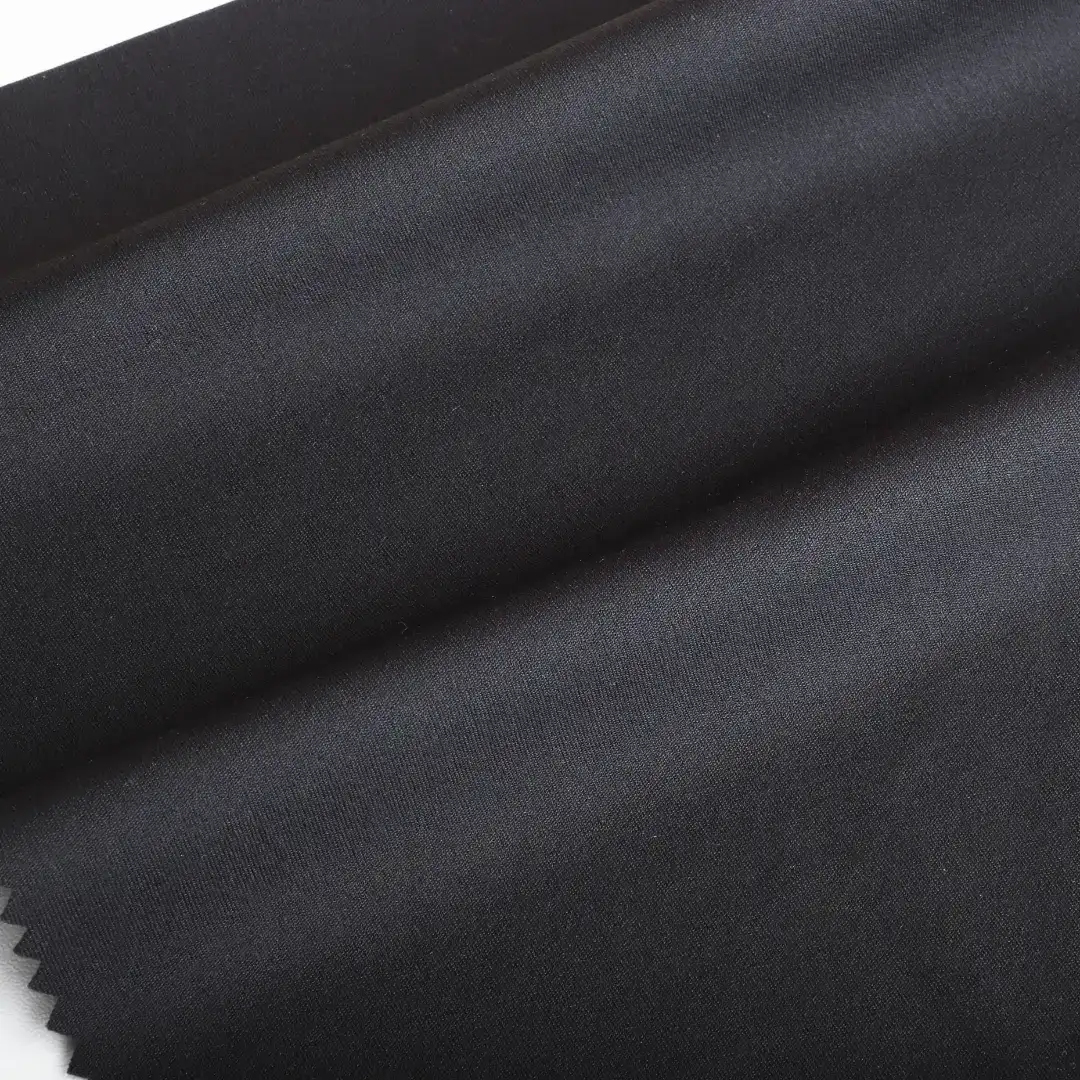 China Fabric for Tank Top,Crop Top,Pajamas Interlock Knit Fabric Nylon Spandex Black color buy from China wholesaler bulk order at wholesale price free worldwide shipping Alibaba