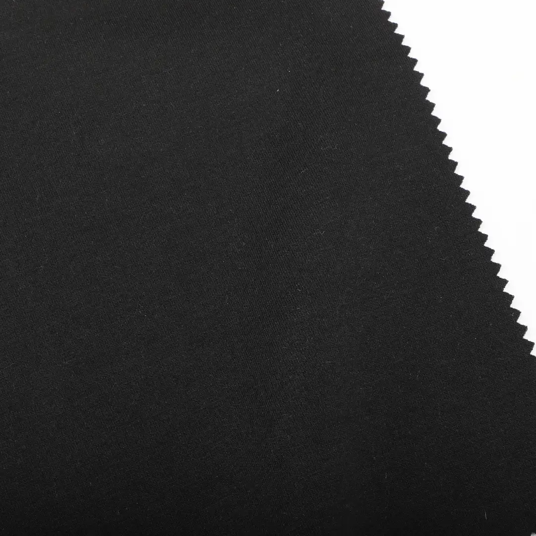 China Fabric for Blazer,Suit Trouser,Waistcoat Ponte Roma Knit Fabric Polyester Rayon Spandex Black color buy from China wholesaler bulk order at wholesale price free worldwide shipping Alibaba