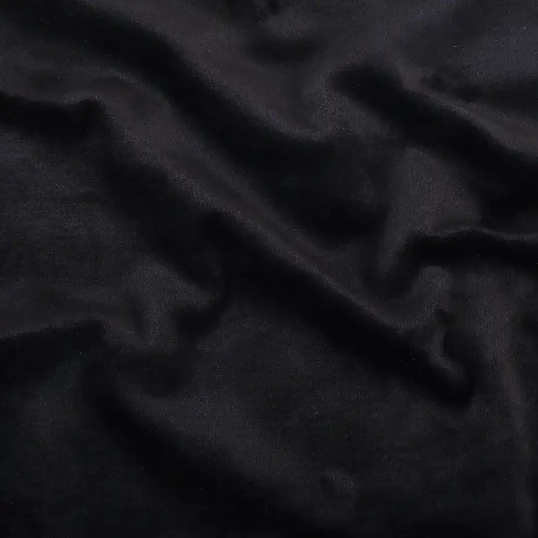 China Fabric for Jacket,Blazer,Women Top,Trench Coat,Down Coat,Overcoat,Suit Velvet Knit Fabric Polyester Spandex Black color buy from China wholesaler bulk order at wholesale price free worldwide shipping Alibaba