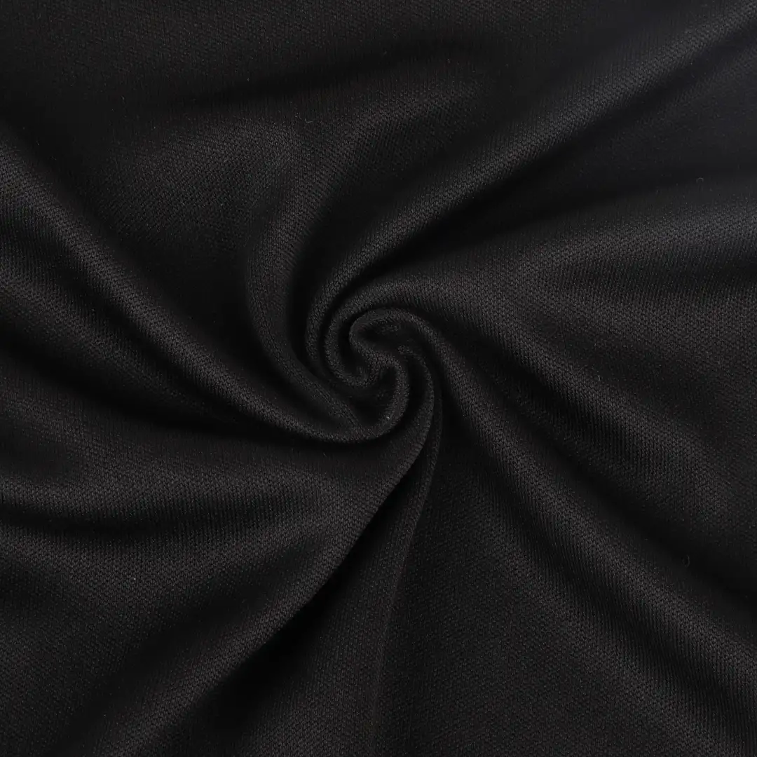 China Fabric for T-Shirt, Hoodie, Polo Shirt, Pajamas, Yoga Clothes, Women Top   Single Jersey Knit Fabric Polyester Black color buy from China wholesaler bulk order at wholesale price free worldwide shipping Alibaba