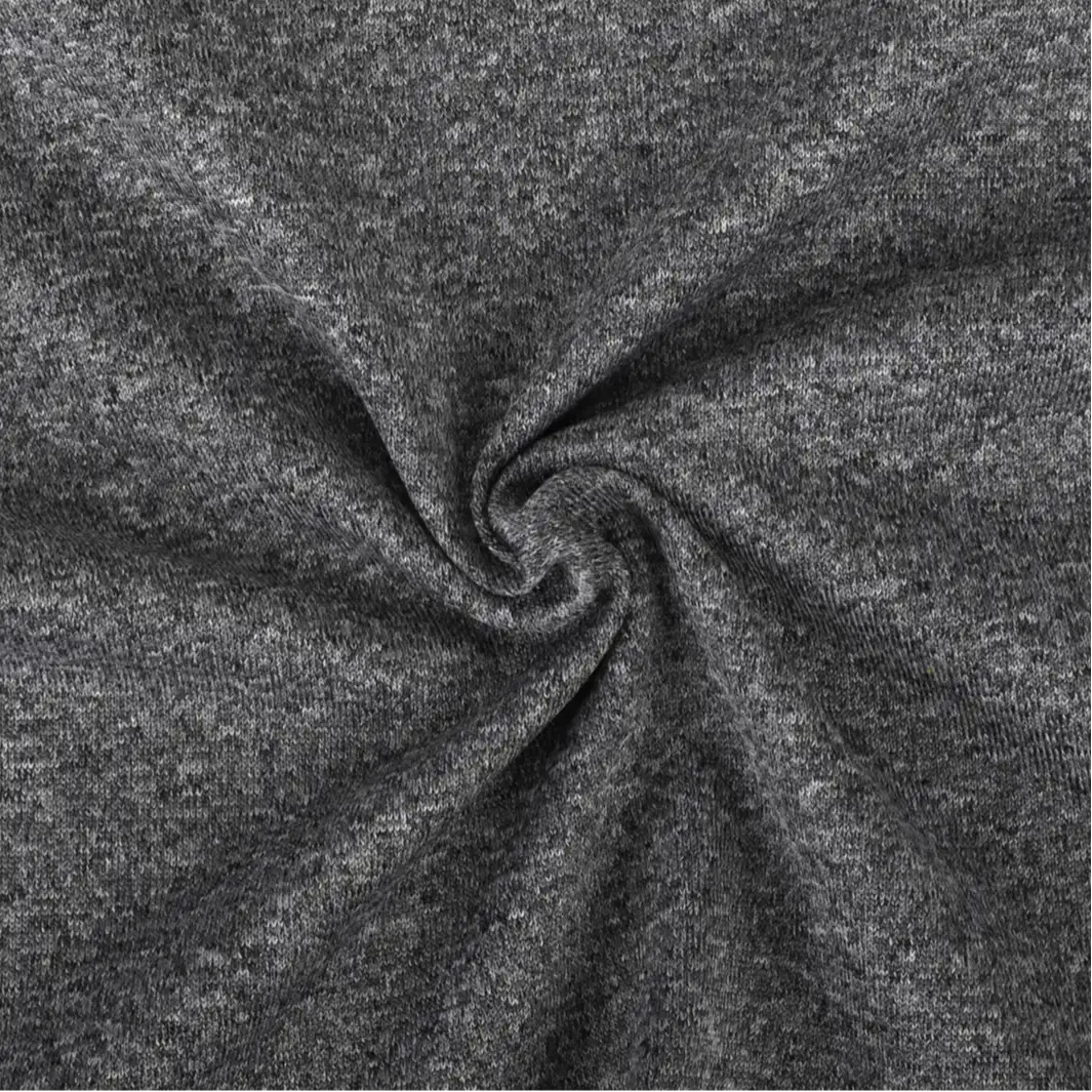 China Fabric for Jacket,Women Top,Joggers,Hoodie,Trench Coat,Overcoat Hacci Knit Fabric Polyester Spandex Grey color buy from China wholesaler bulk order at wholesale price free worldwide shipping Alibaba