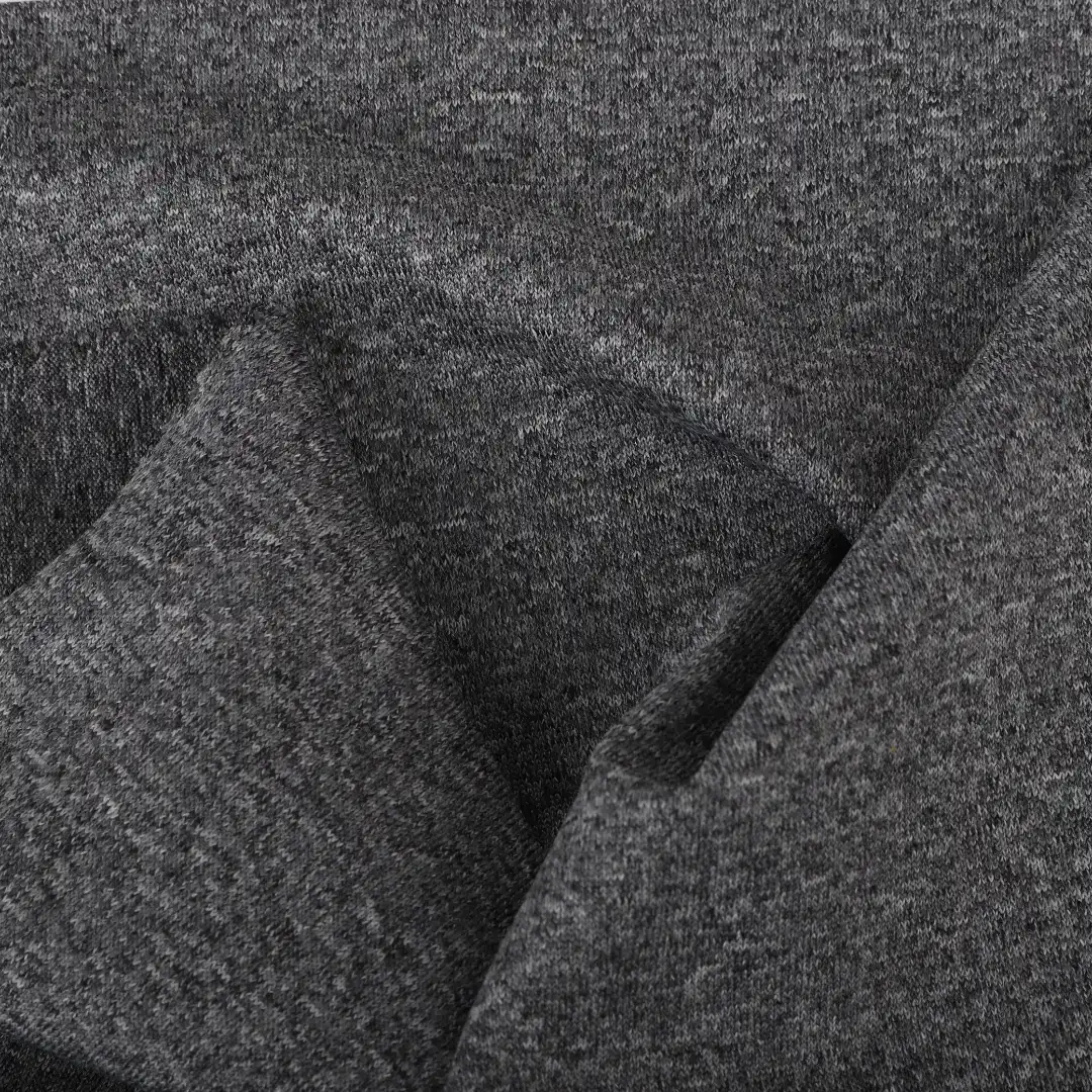 China Fabric for Jacket,Women Top,Joggers,Hoodie,Trench Coat,Overcoat Hacci Knit Fabric Polyester Spandex Grey color buy from China wholesaler bulk order at wholesale price free worldwide shipping Alibaba