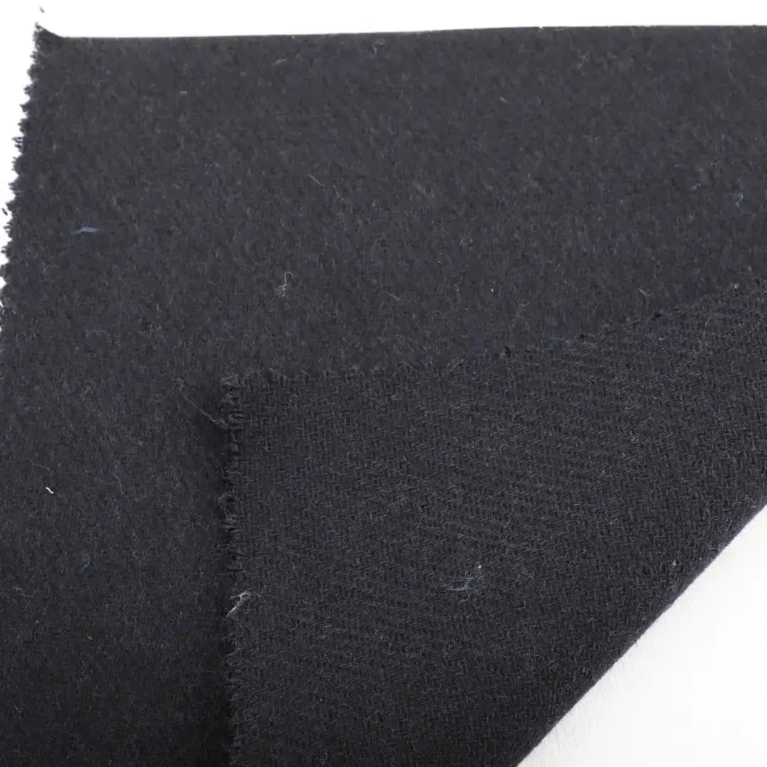 China Fabric for Blazer,Suit,Skirt Woolen Jacquard Woolen Polyester Wool Black color buy from China wholesaler bulk order at wholesale price free worldwide shipping Alibaba