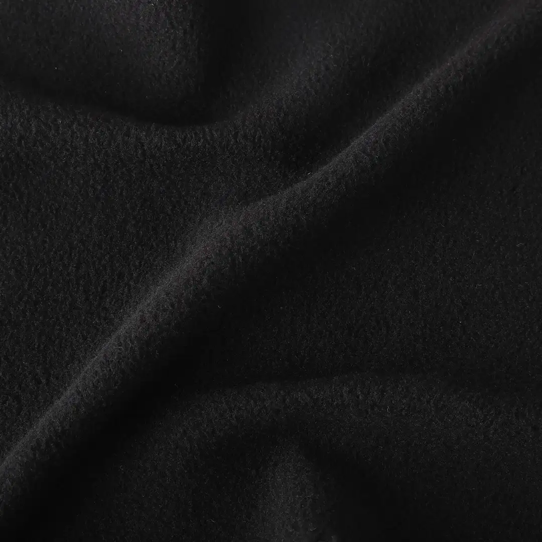 China Fabric for Jacket,Joggers,Hoodie,Outdoor Jacket Polar Fleece Knit Fabric Polyester Black color buy from China wholesaler bulk order at wholesale price free worldwide shipping Alibaba