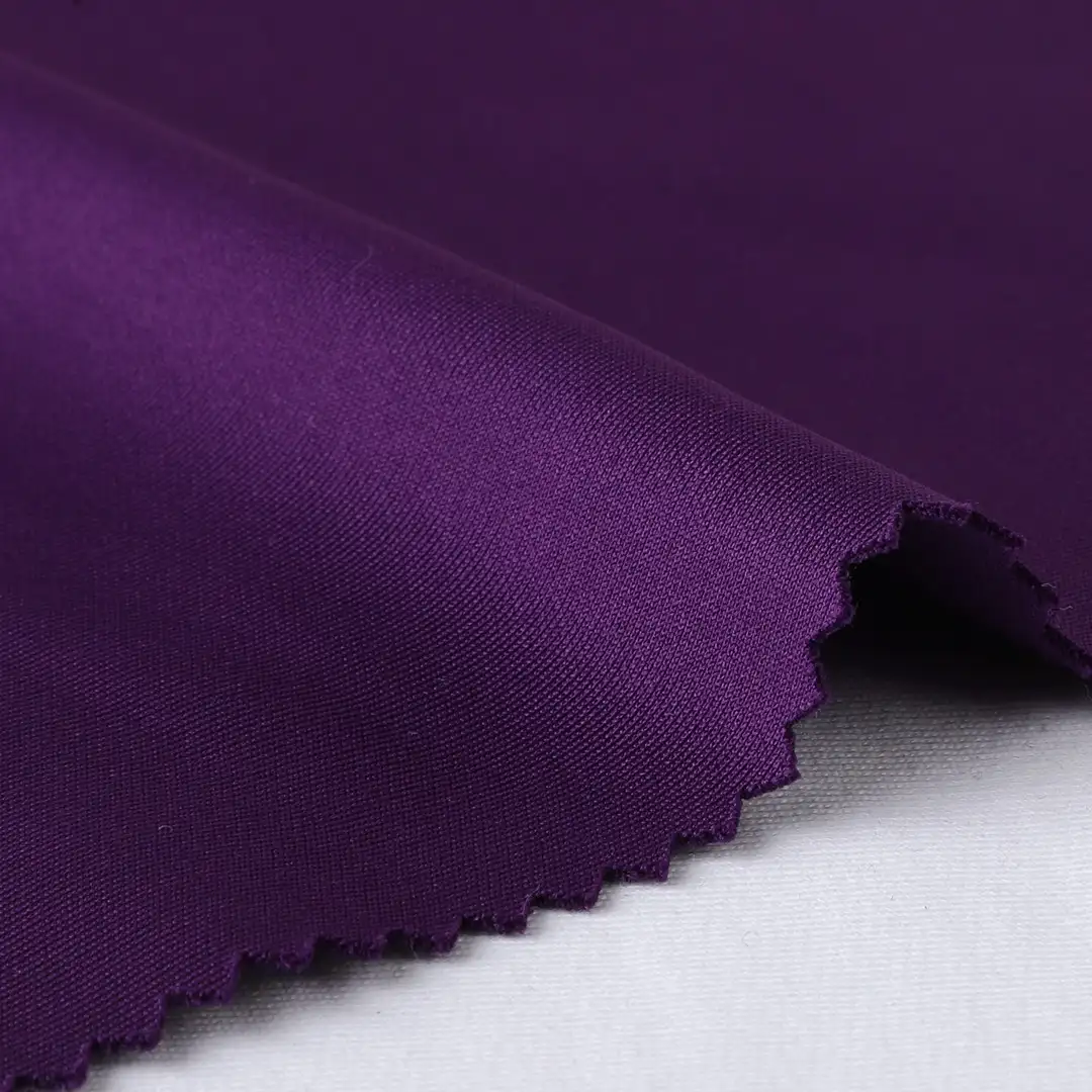 China Fabric for T-Shirt,Polo Shirt,Women Top,Hoodie,Pajamas,Yoga Clothes Scuba Knit Fabric Polyester Spandex Purple color buy from China wholesaler bulk order at wholesale price free worldwide shipping Alibaba