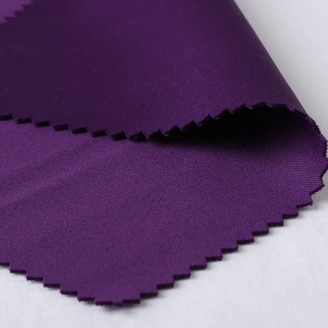 China Fabric for T-Shirt,Polo Shirt,Women Top,Hoodie,Pajamas,Yoga Clothes Scuba Knit Fabric Polyester Spandex Purple color buy from China wholesaler bulk order at wholesale price free worldwide shipping Alibaba