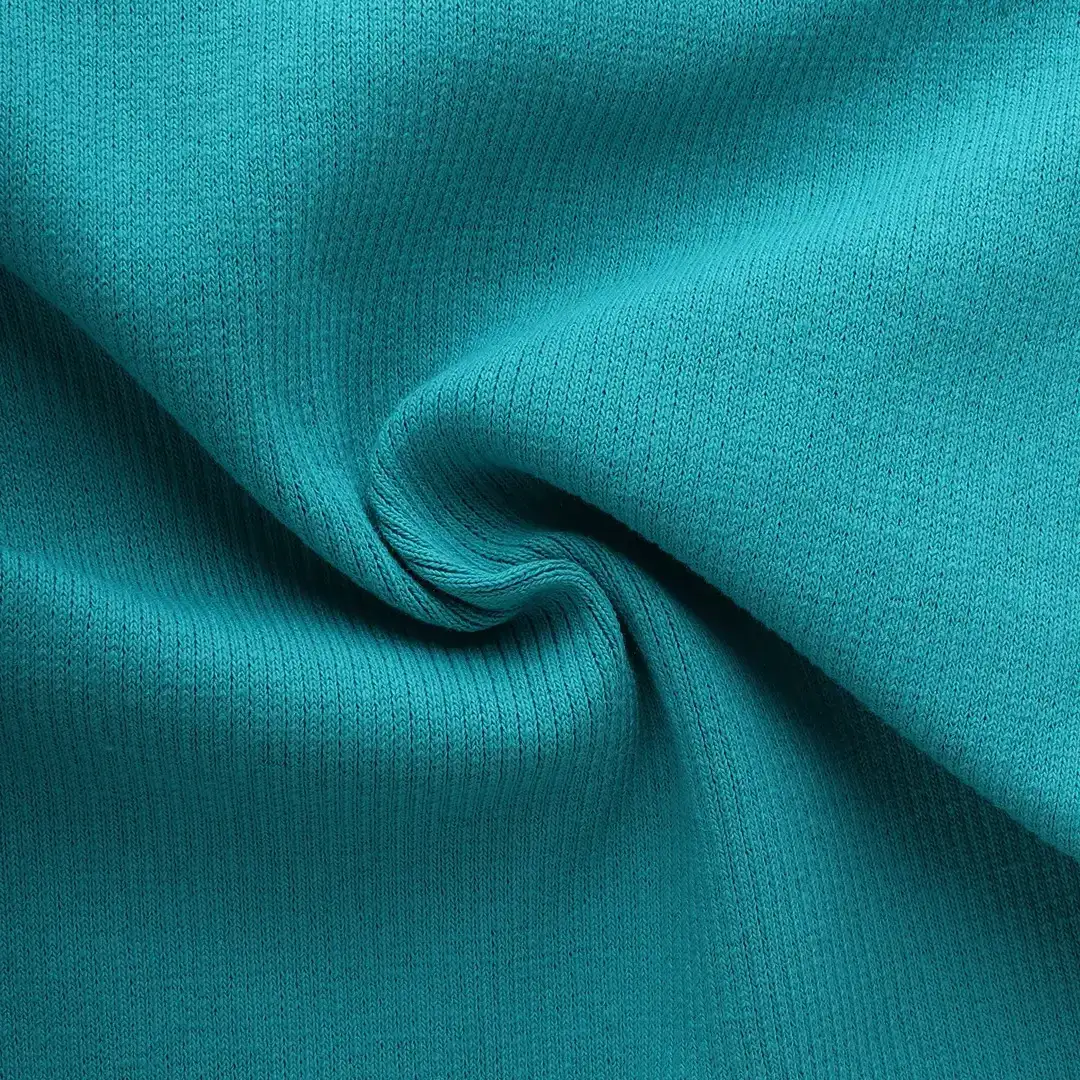 China Fabric for Jacket,Polo Shirt,Women Top,Hoodie,Yoga Clothes Rib Knit Fabric Cotton Polyester Spandex Blue color buy from China wholesaler bulk order at wholesale price free worldwide shipping Alibaba