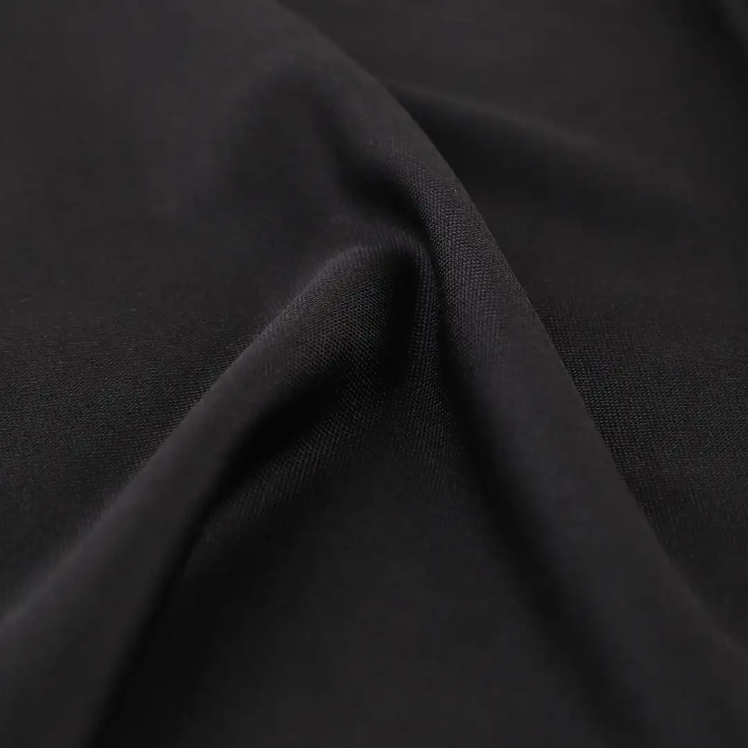 China Fabric for T-Shirt,Polo Shirt,Women Top,Hoodie,Pajamas,Yoga Clothes Single Jersey Knit Fabric Polyester Spandex Black color buy from China wholesaler bulk order at wholesale price free worldwide shipping Alibaba