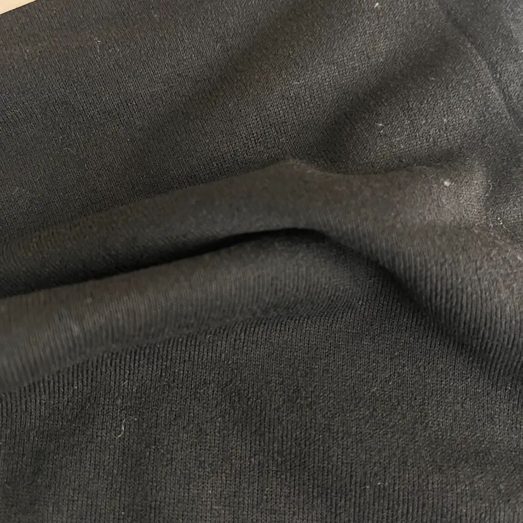 China Fabric for Jacket,Joggers,Hoodie,Outdoor Jacket Fleece Knit Fabric Polyester Black color buy from China wholesaler bulk order at wholesale price free worldwide shipping Alibaba