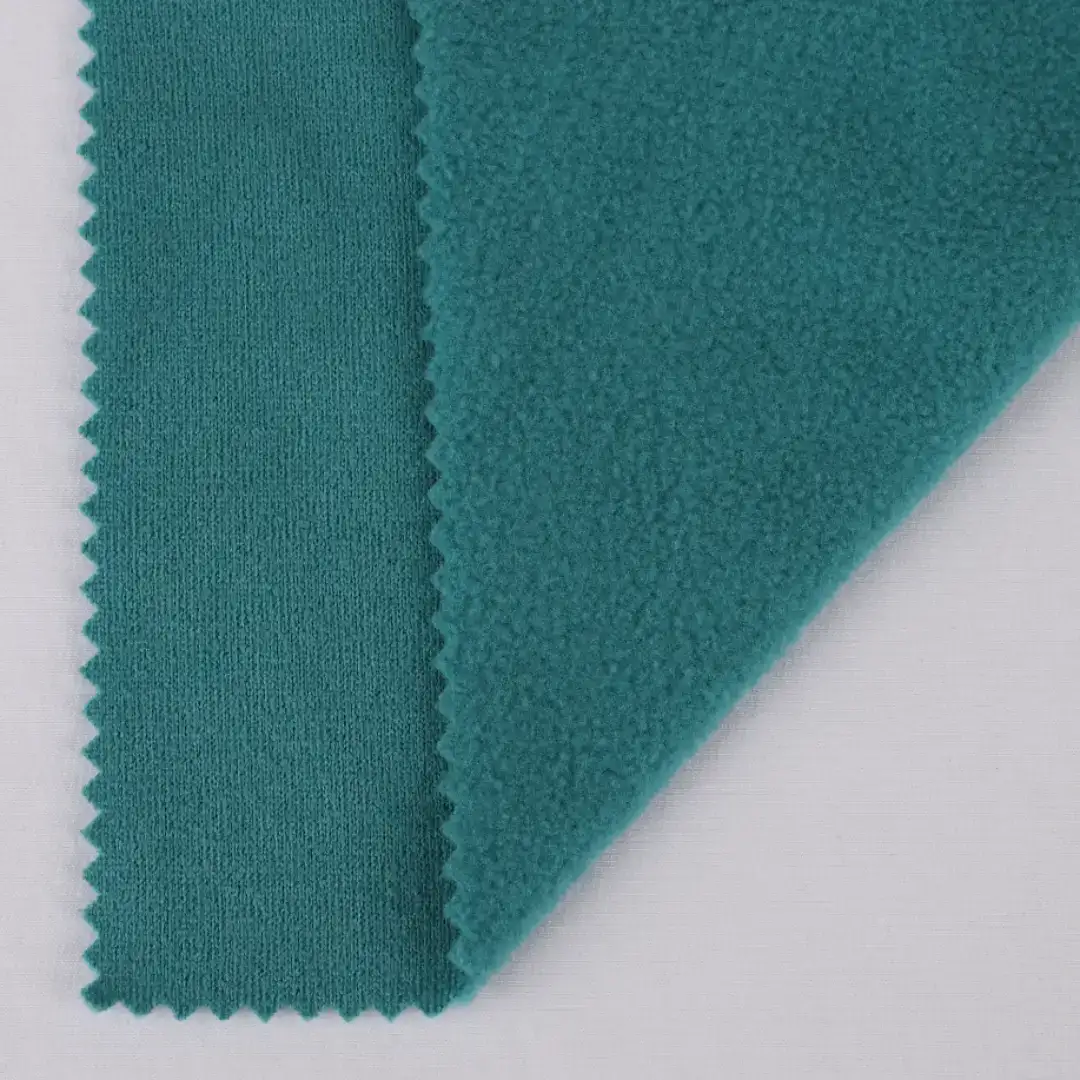 China Fabric for Jacket,Joggers,Hoodie,Outdoor Jacket Polar Fleece Knit Fabric Polyester Green color buy from China wholesaler bulk order at wholesale price free worldwide shipping Alibaba