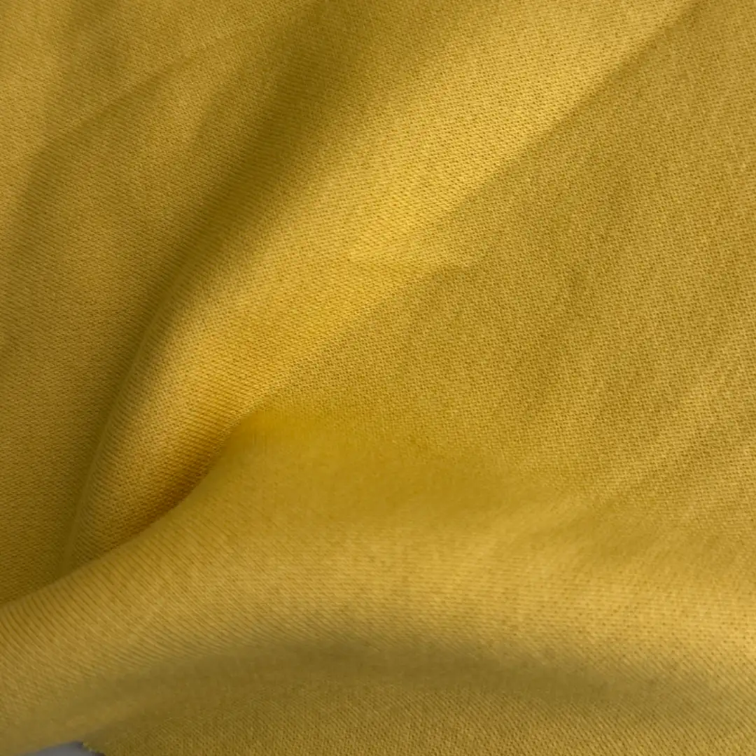 China Fabric for Jacket,Joggers,Hoodie,Outdoor Jacket Fleece Knit Fabric Cotton Polyester Yellow color buy from China wholesaler bulk order at wholesale price free worldwide shipping Alibaba