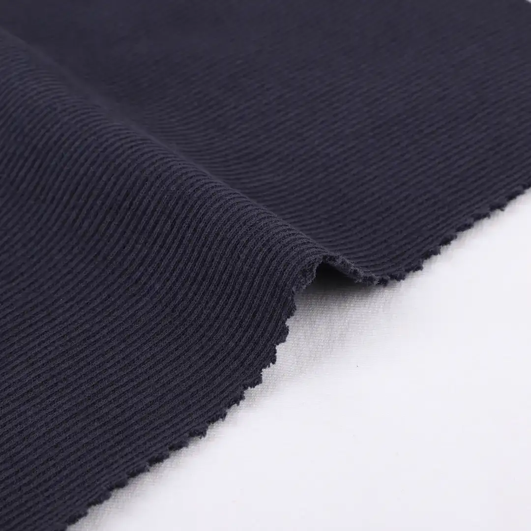 China Fabric for Jacket,Polo Shirt,Women Top,Hoodie Rib Knit Fabric Cotton Polyester Spandex Ink color buy from China wholesaler bulk order at wholesale price free worldwide shipping Alibaba