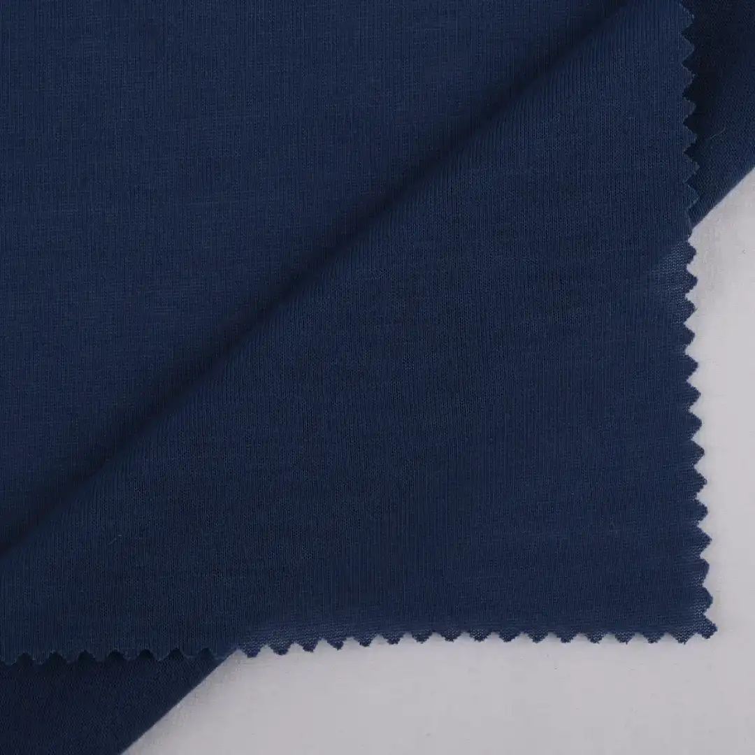 China Fabric for T-Shirt,Polo Shirt,Women Top,Hoodie,Pajamas,Yoga Clothes Single Jersey Knit Fabric Polyester Blue color buy from China wholesaler bulk order at wholesale price free worldwide shipping Alibaba