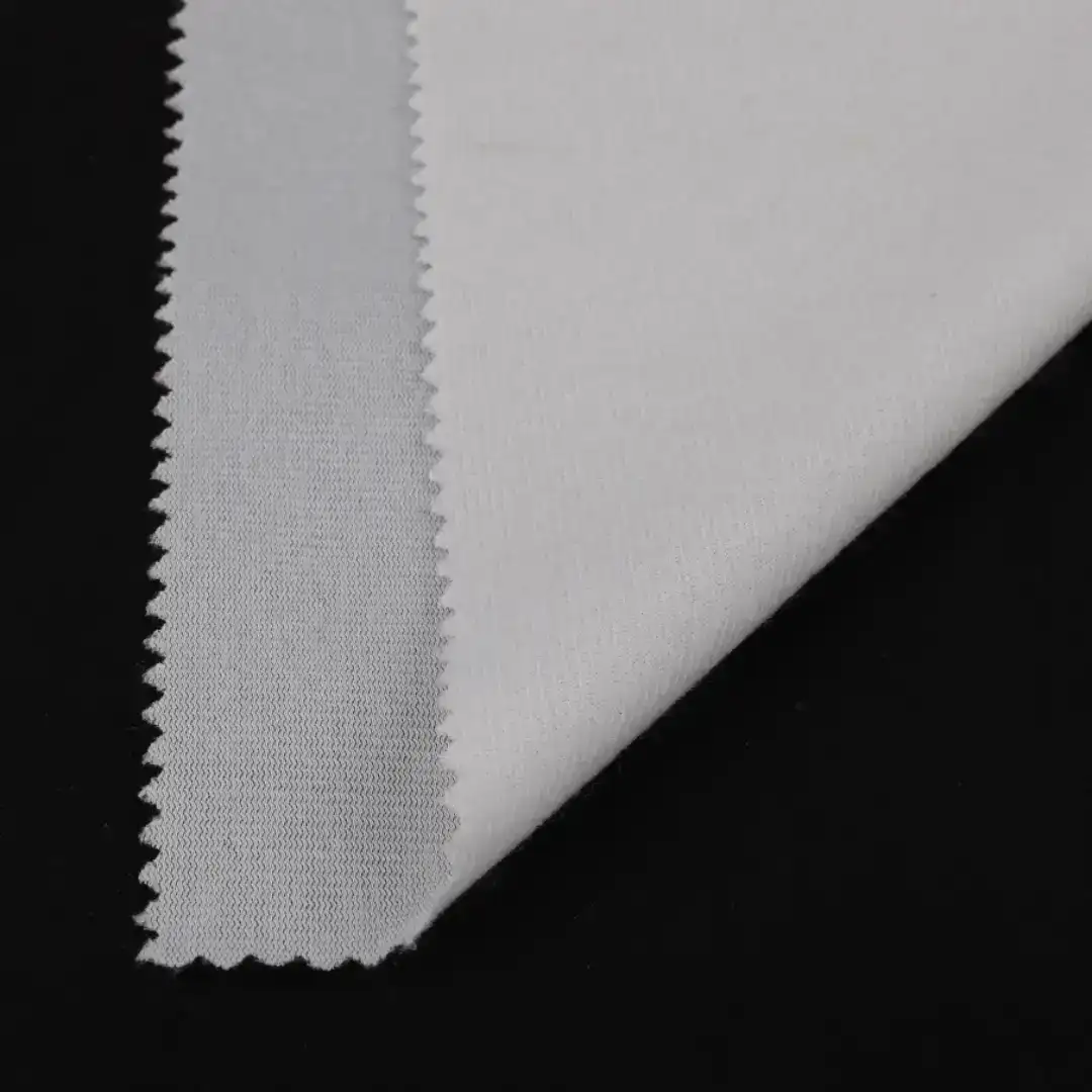 China Fabric for Trouser,Jacket,Joggers,Hoodie,Trench Coat,Overcoat,Outdoor Jacket Tricot Brush Knit Fabric Polyester White color buy from China wholesaler bulk order at wholesale price free worldwide shipping Alibaba