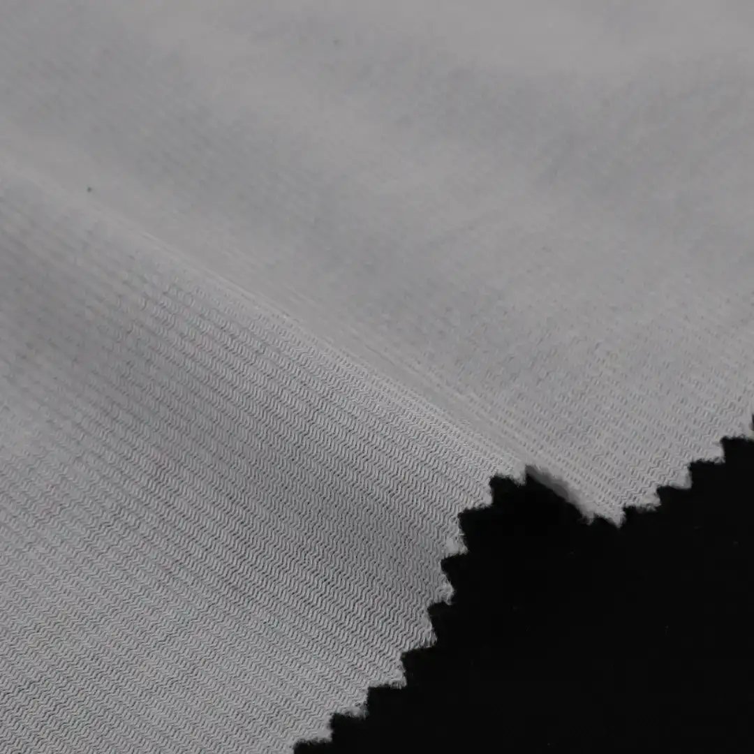 China Fabric for Trouser,Jacket,Joggers,Hoodie,Trench Coat,Overcoat,Outdoor Jacket Tricot Brush Knit Fabric Polyester White color buy from China wholesaler bulk order at wholesale price free worldwide shipping Alibaba