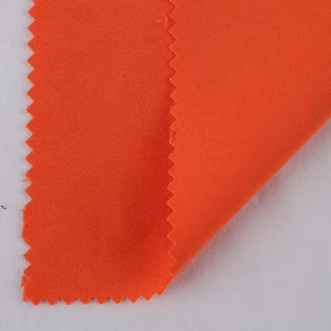 China Fabric for Shirt,Jacket,Women Top,Outdoor Jacket,Ski Suits,Sun-Protective Clothing Single-way Stretch Woven Fabric Synthetic Woven Fabric Polyester Spandex Orange color buy from China wholesaler bulk order at wholesale price free worldwide shipping Alibaba