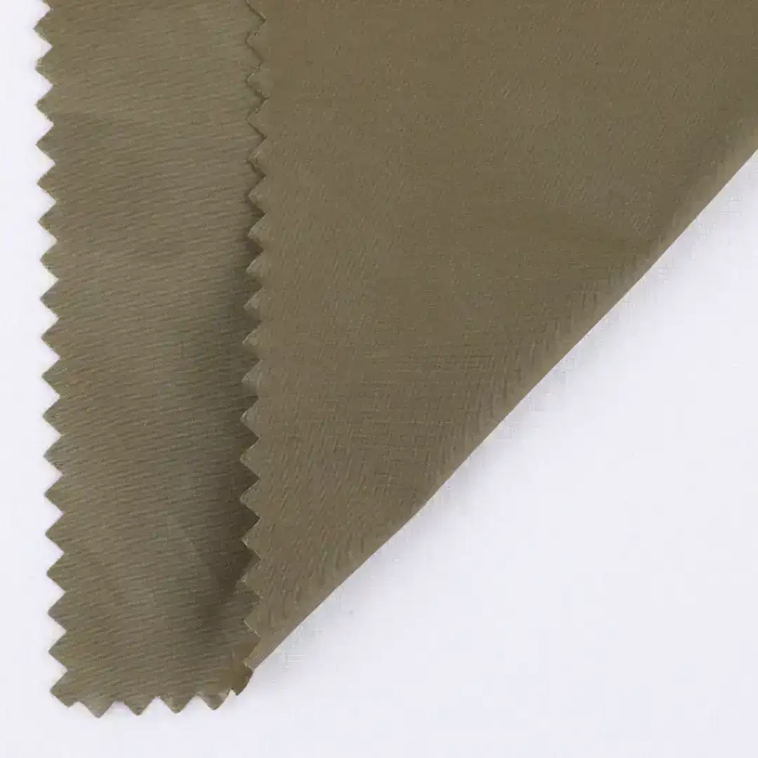 China Fabric for Bomber Jacket,Trench Coat,Jacket Polyester Taffeta Synthetic Woven Fabric Polyester Green color buy from China wholesaler bulk order at wholesale price free worldwide shipping Alibaba