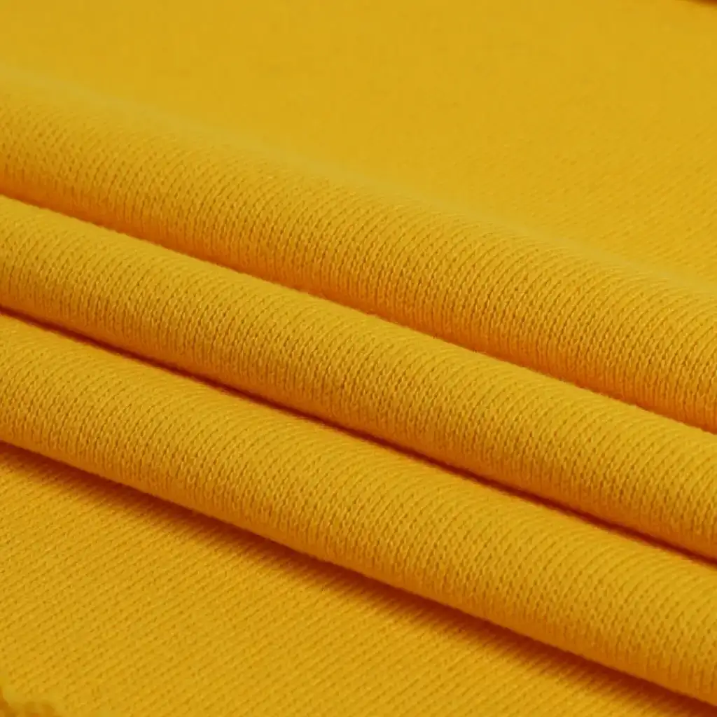 Bangladesh Fabric  French Terry Knit Fabric Yellow color buy in Bangladesh wholesaler bulk order at wholesale price free worldwide shipping Alibaba