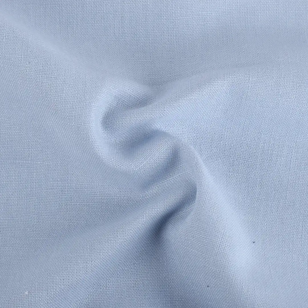 Bangladesh Fabric  Linen/Cotton Plain Natural Woven Fabric Blue color buy in Bangladesh wholesaler bulk order at wholesale price free worldwide shipping Alibaba