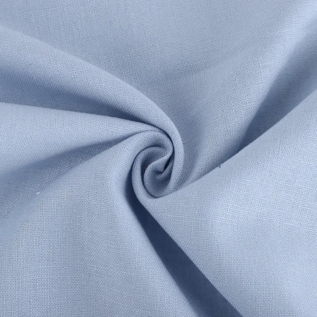 Bangladesh Fabric  Linen/Cotton Plain Natural Woven Fabric Blue color buy in Bangladesh wholesaler bulk order at wholesale price free worldwide shipping Alibaba