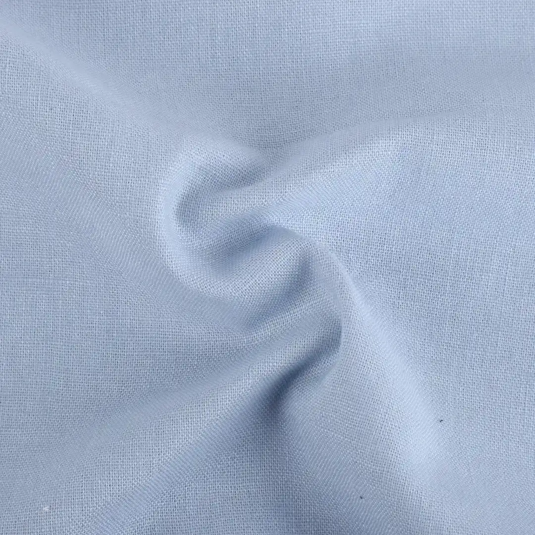 Bangladesh Fabric for Shirt,Crop Top,Skirt,Over Shirt Linen/Cotton Plain Natural Woven Fabric Linen Cotton Blue color buy from Bangladesh wholesaler bulk order at wholesale price free worldwide shipping Alibaba